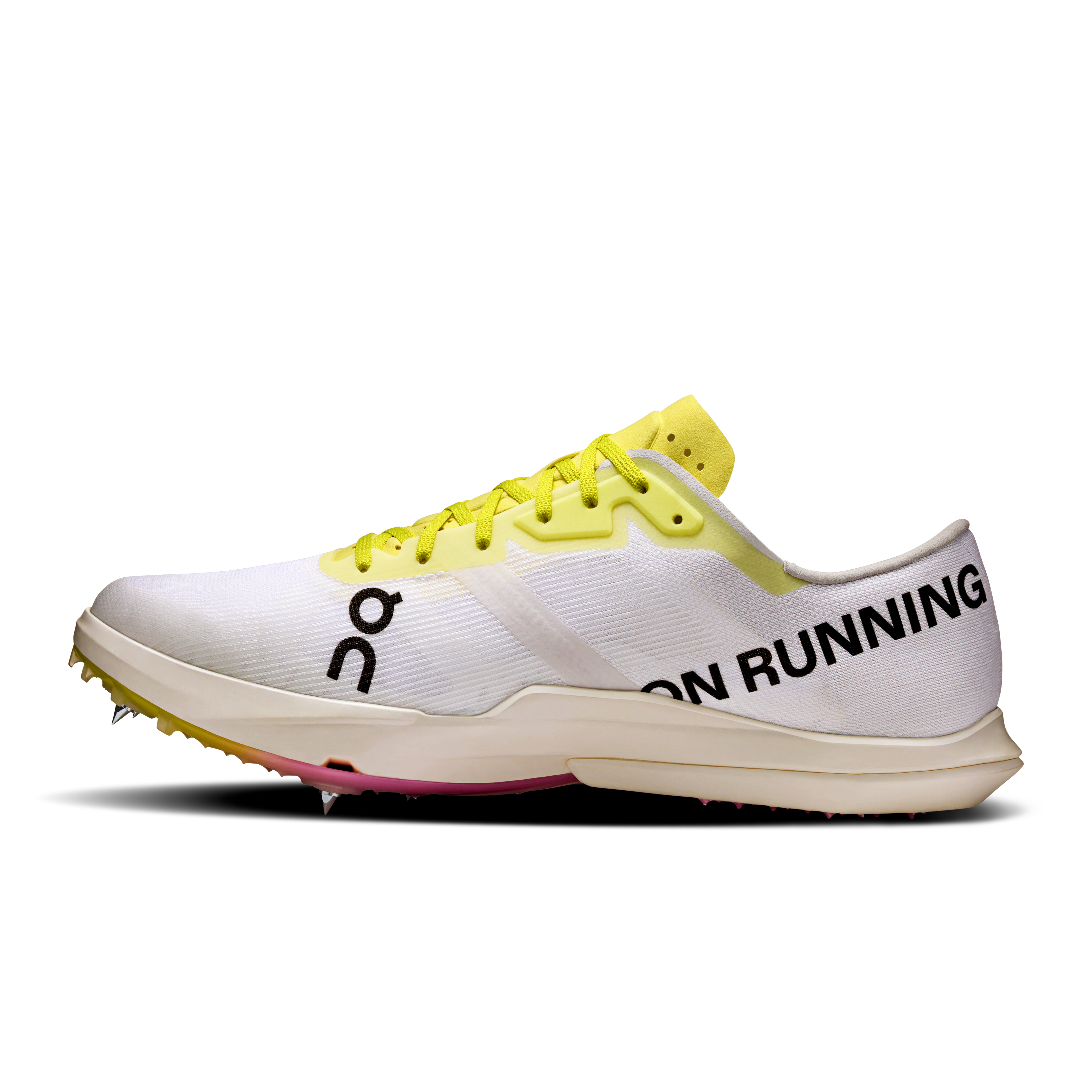 On Cloudspike Amplius 2 White & Raspberry Homme Athlétisme Chaussures