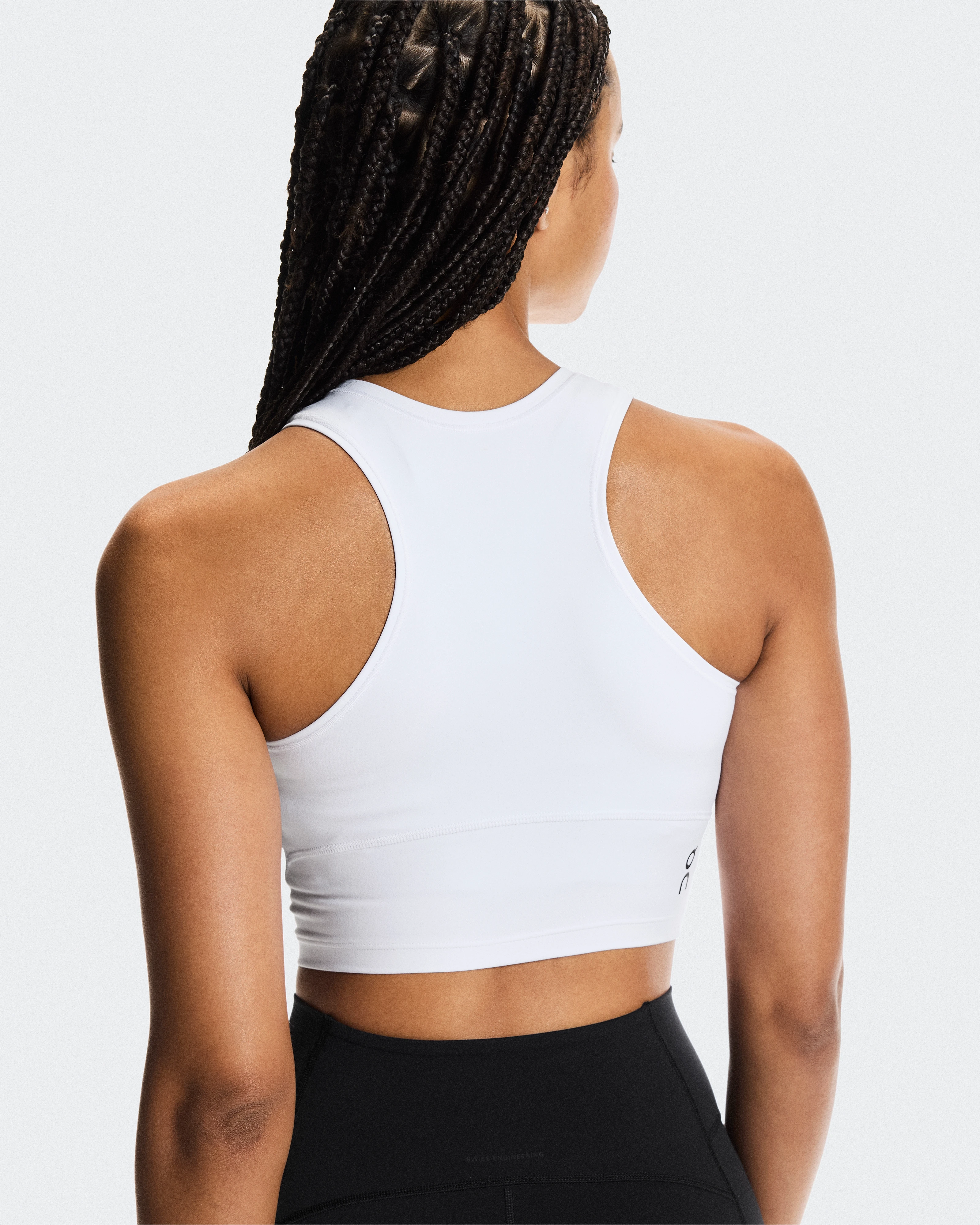 On Studio Crop White Femme Hauts et t-shirts