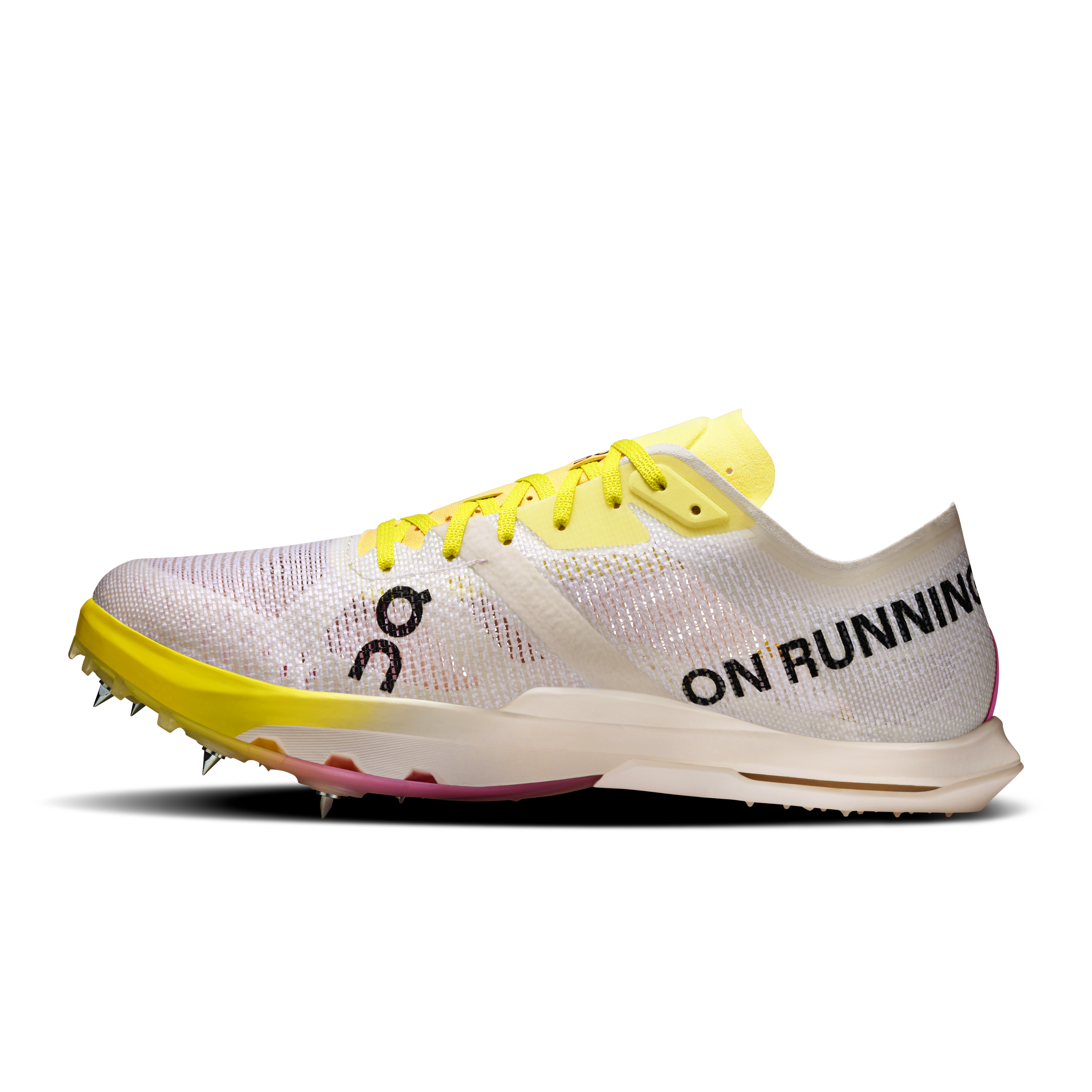 On Cloudspike Citius 2 White & Raspberry Femme Athlétisme Chaussures