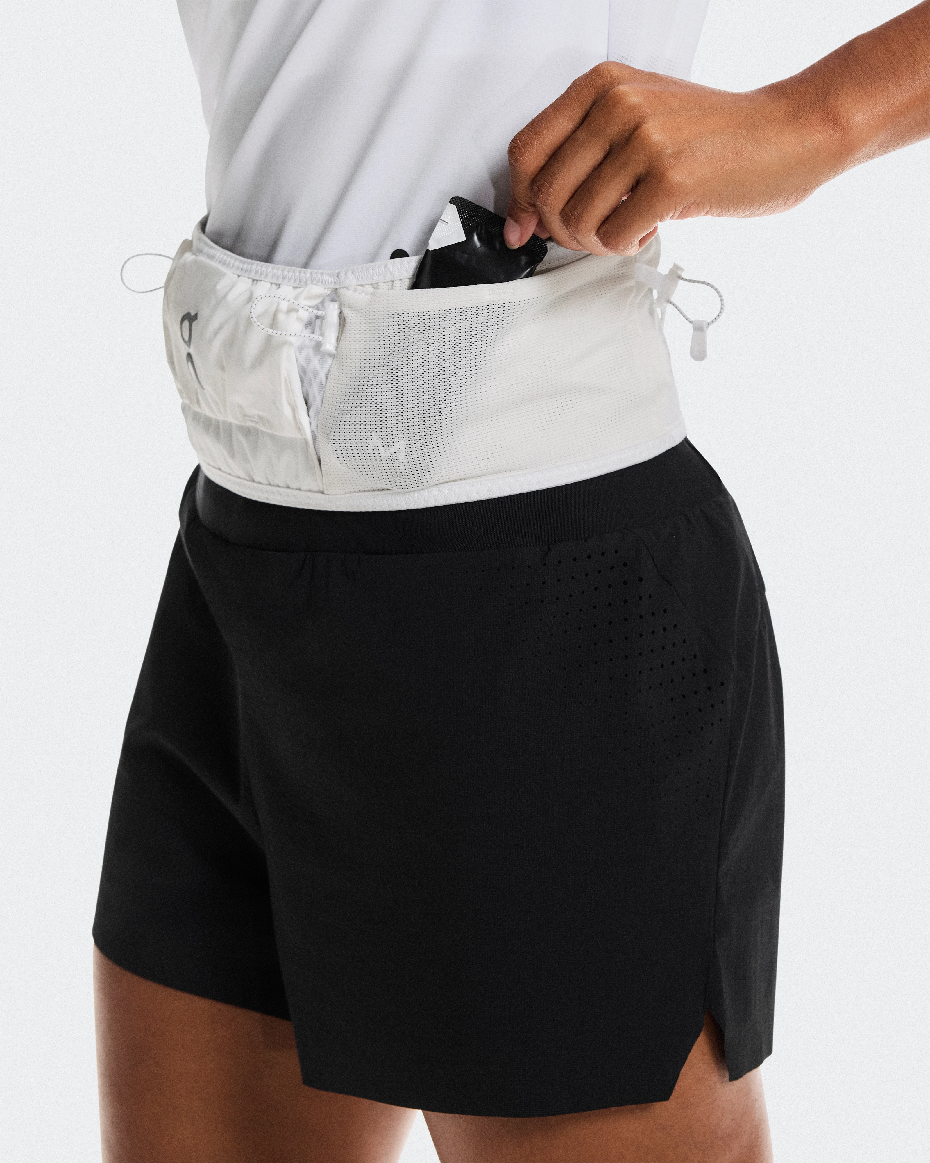 On Ultra Belt 2L White Unisexe Ceintures