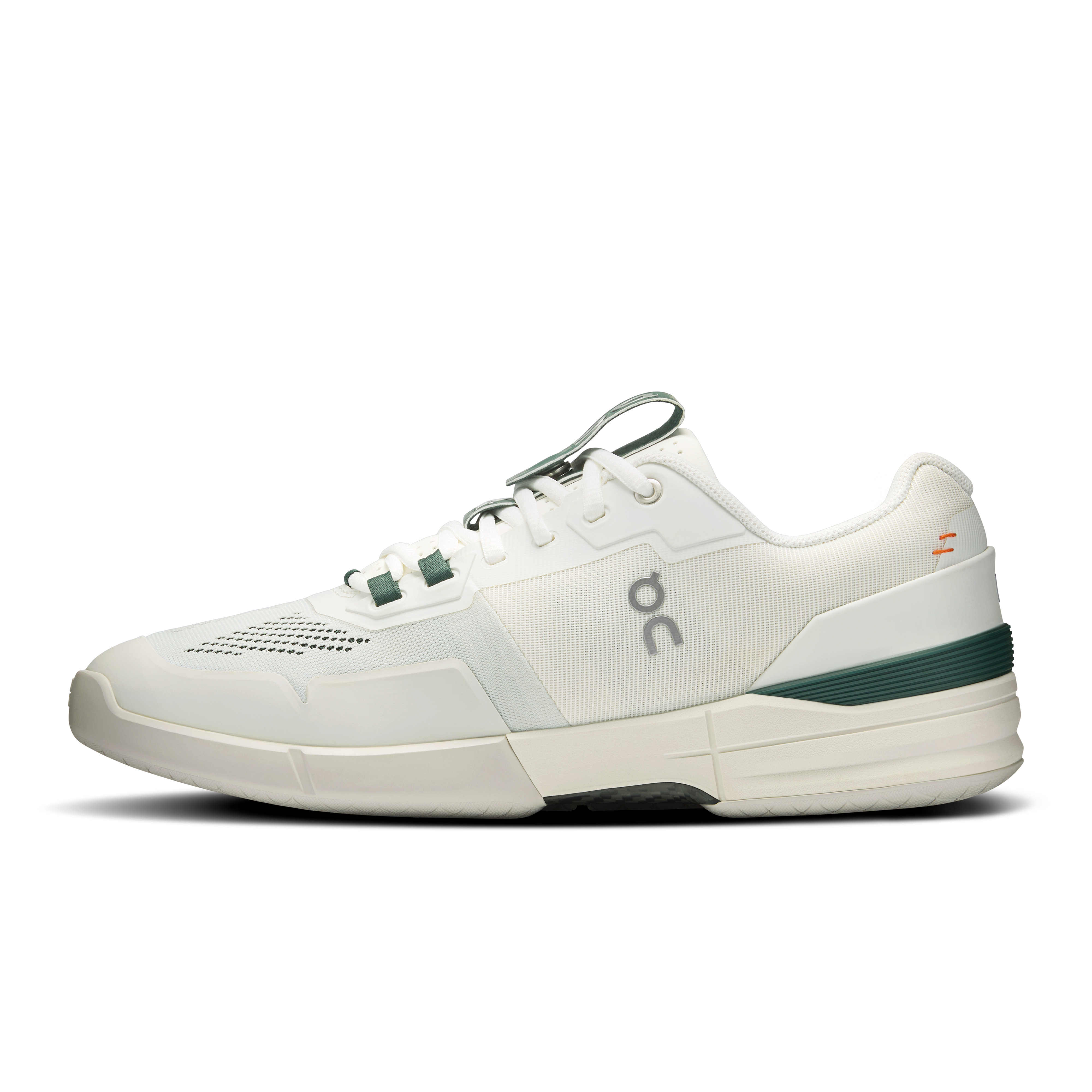 On THE ROGER Pro White & Evergreen Homme Tennis Chaussures
