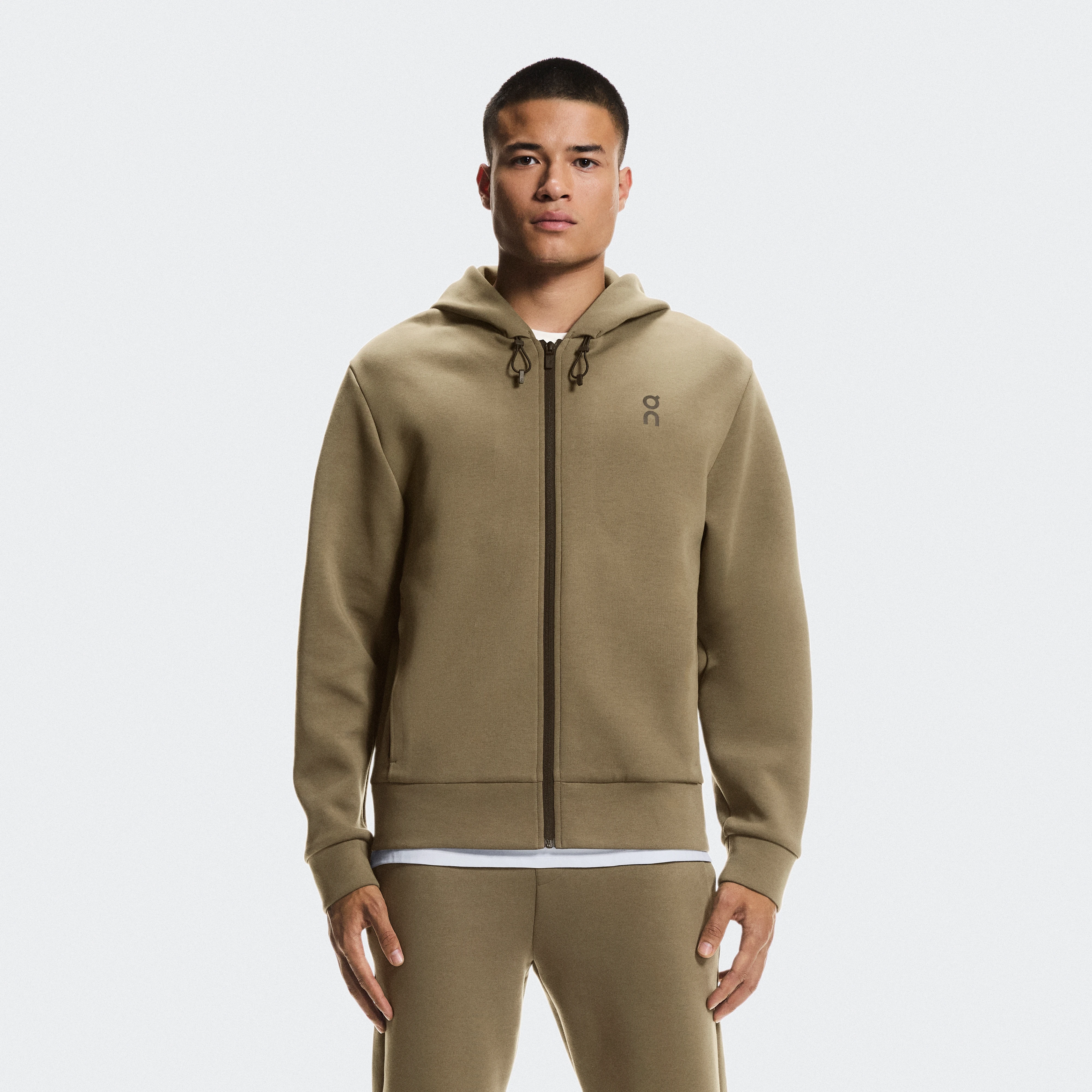 On Focus Tech Zip Hoodie Kalamata Homme – Quotidien, voyage, entraînement Sweats à capuche et sweats