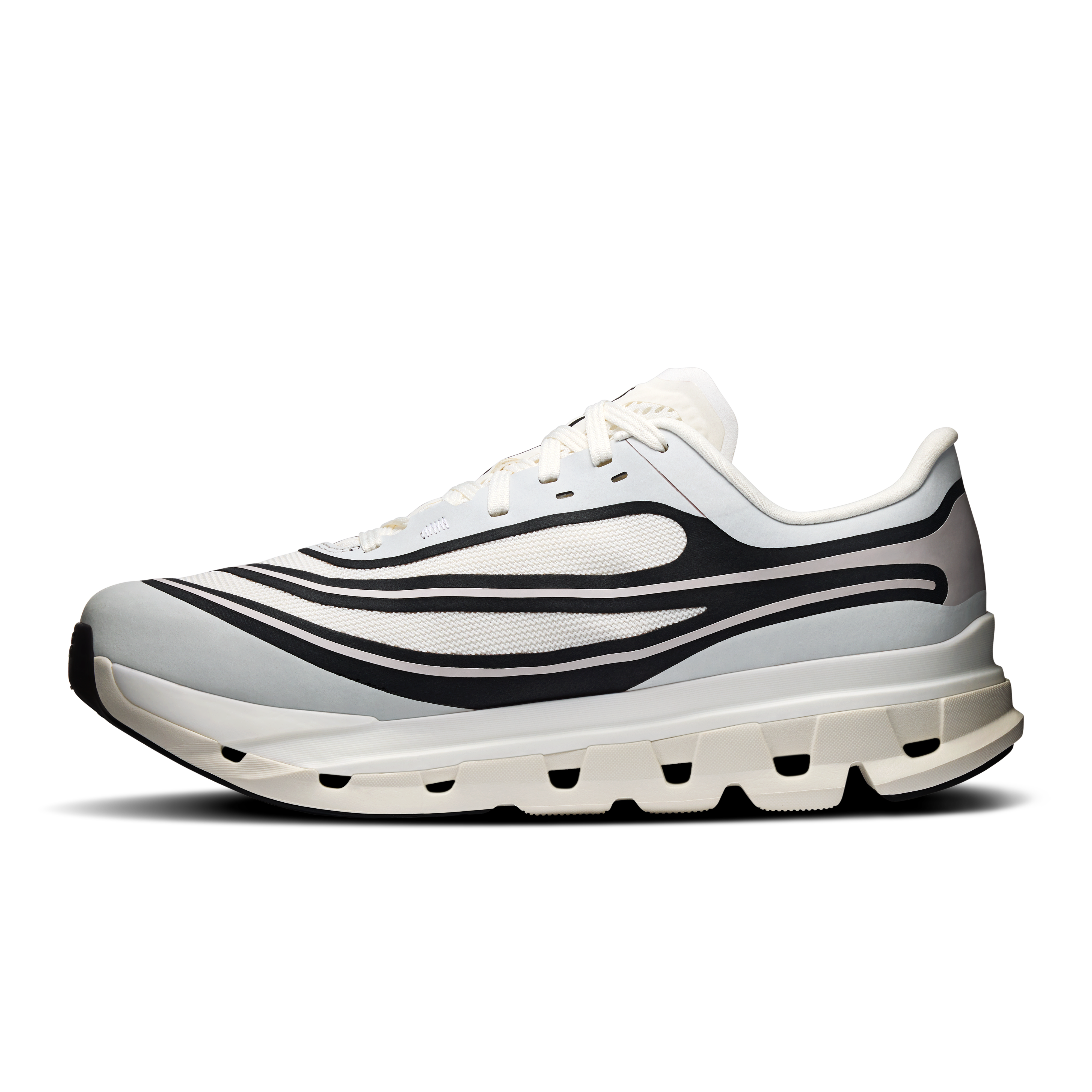 On Cloudflow 5 AD Ivory & Black Homme Active Life Chaussures