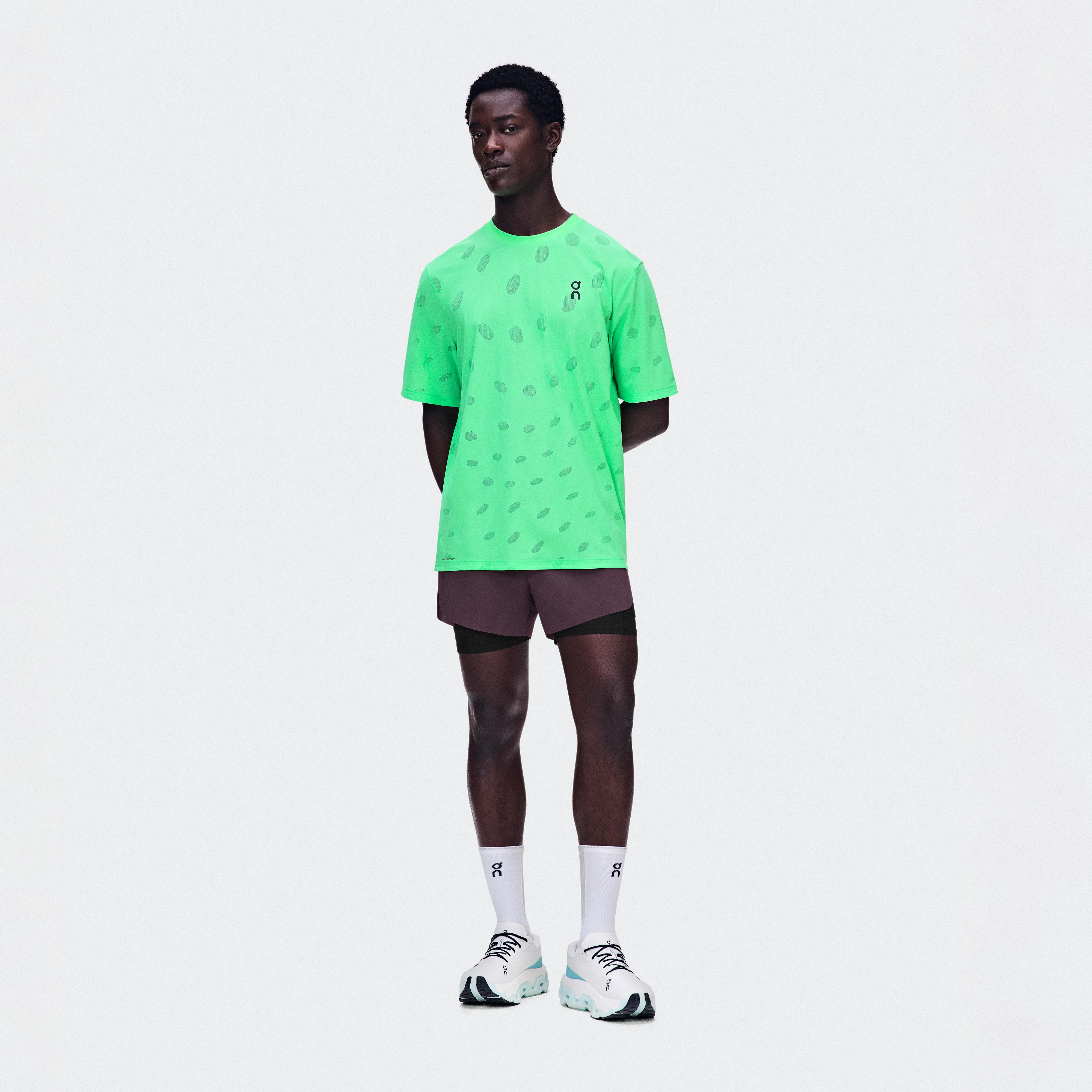 On Zero 2-in-1 Shorts Urchin & Black Homme – Pour les sessions d’entraînement haute performance Shorts