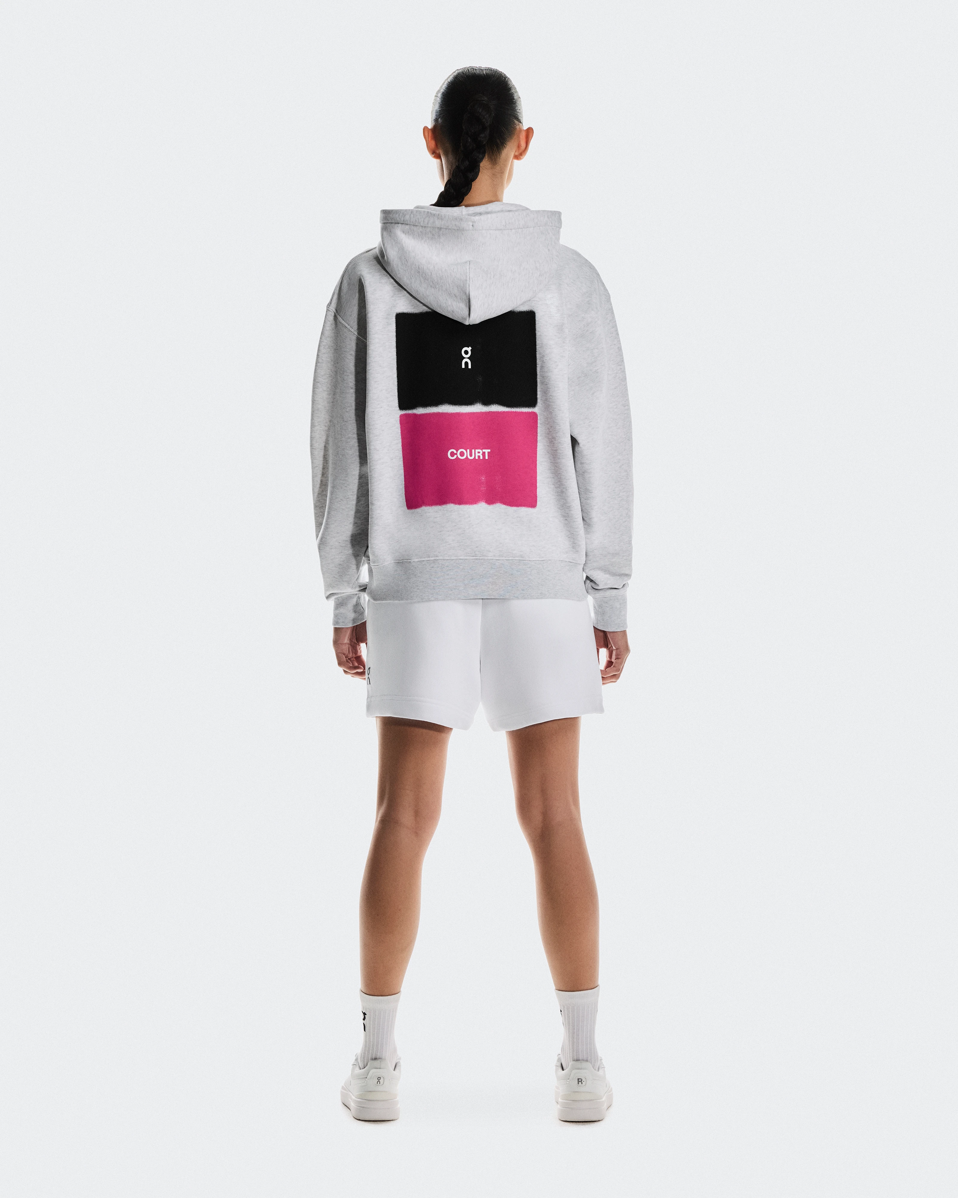 On Club Hoodie Court Crater Femme Sweats à capuche et sweats
