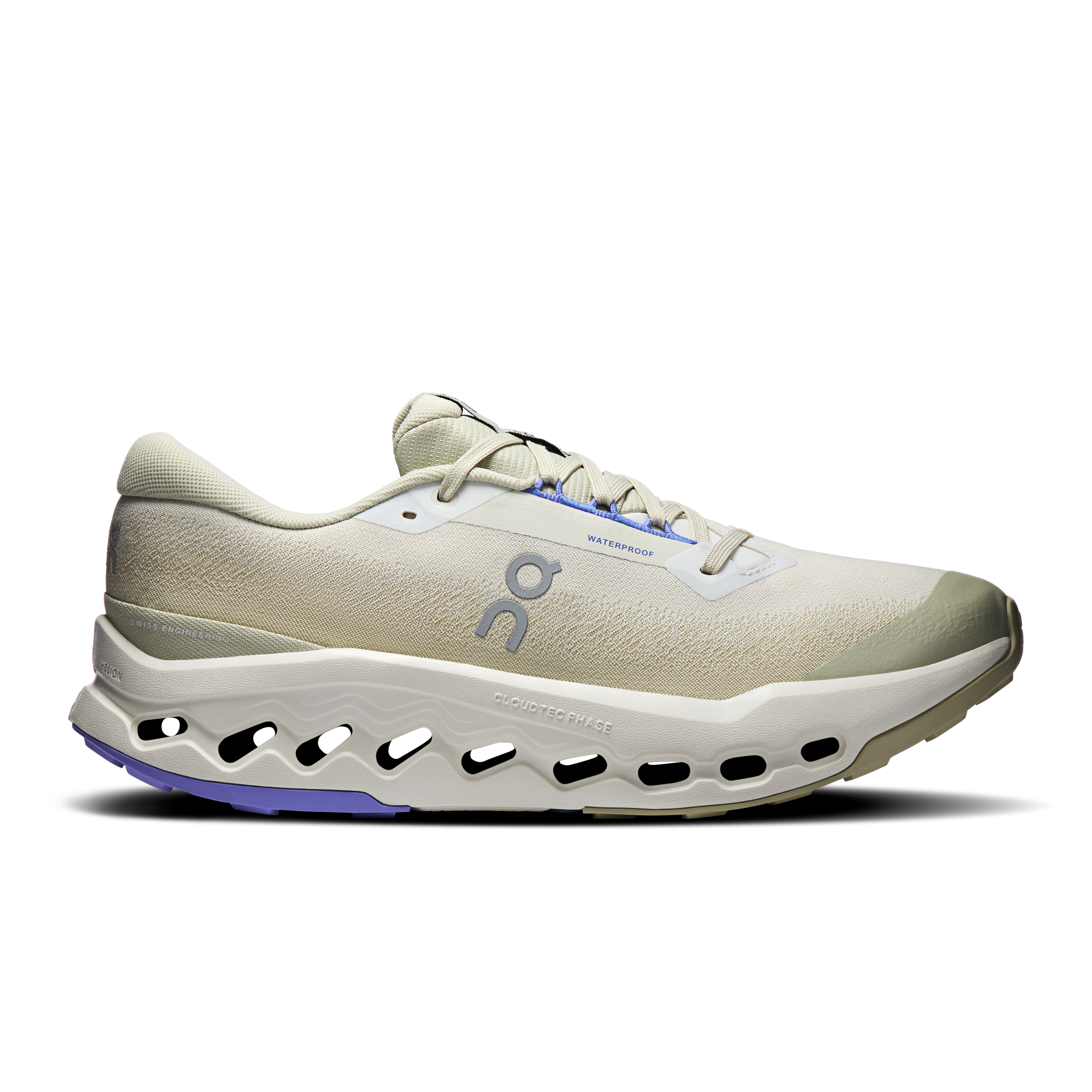 On Cloudsurfer Trail 2 Waterproof Ghost & Chalk Homme – Trail running, foulées agréables Chaussures
