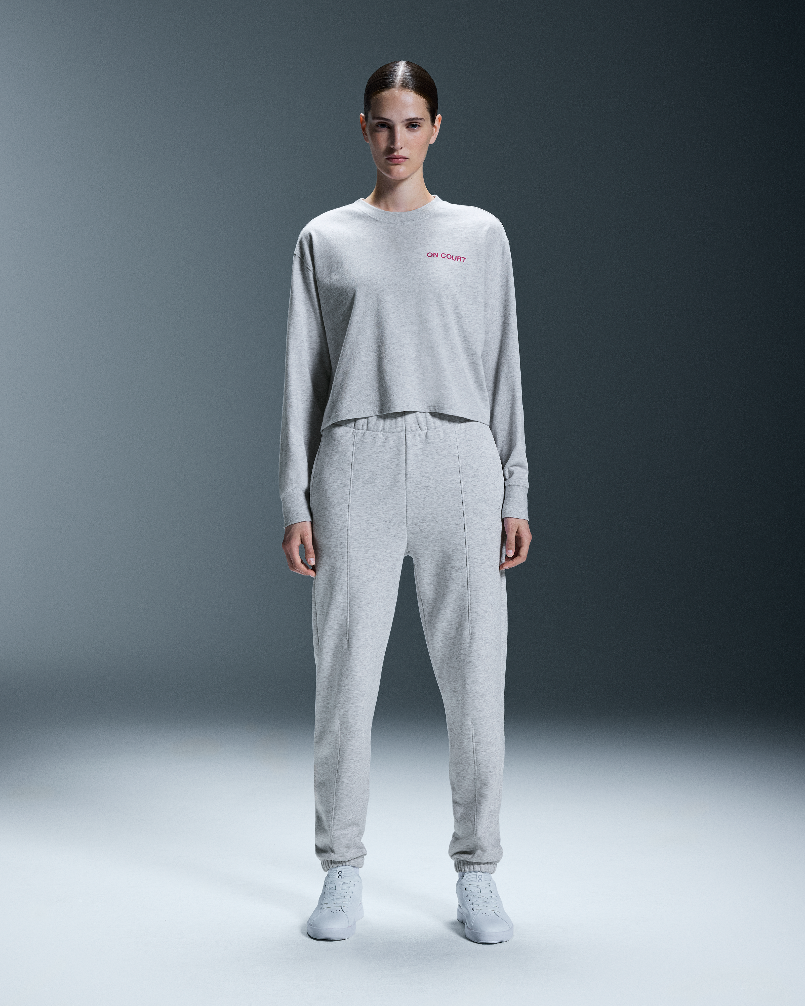 On Open Club Long-T Crop Crater Femme Hauts et t-shirts