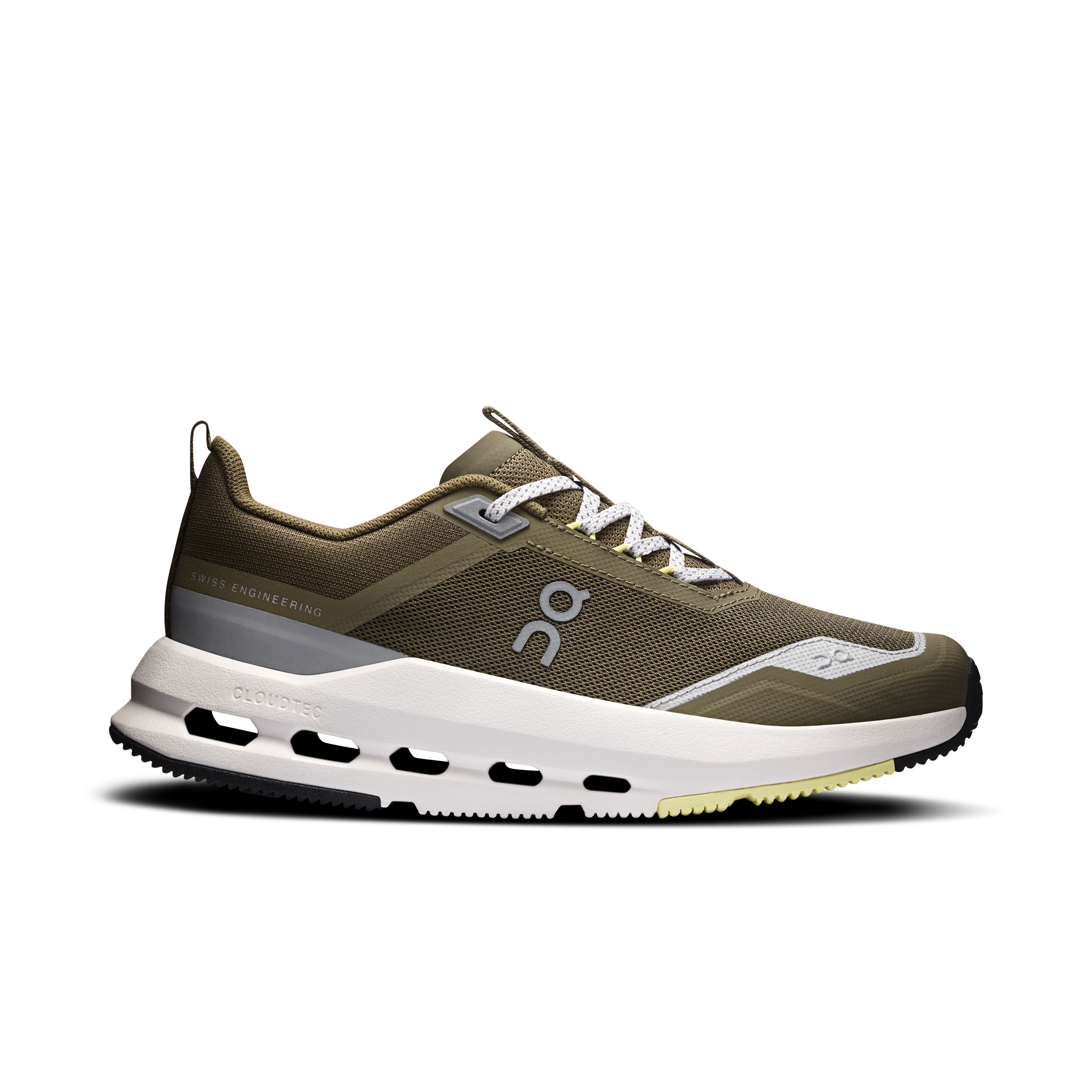 On Cloudnova Youth Olive & Limelight Ados – Multi-usage, 8-12&nbsp;ans, confort au quotidien Chaussures