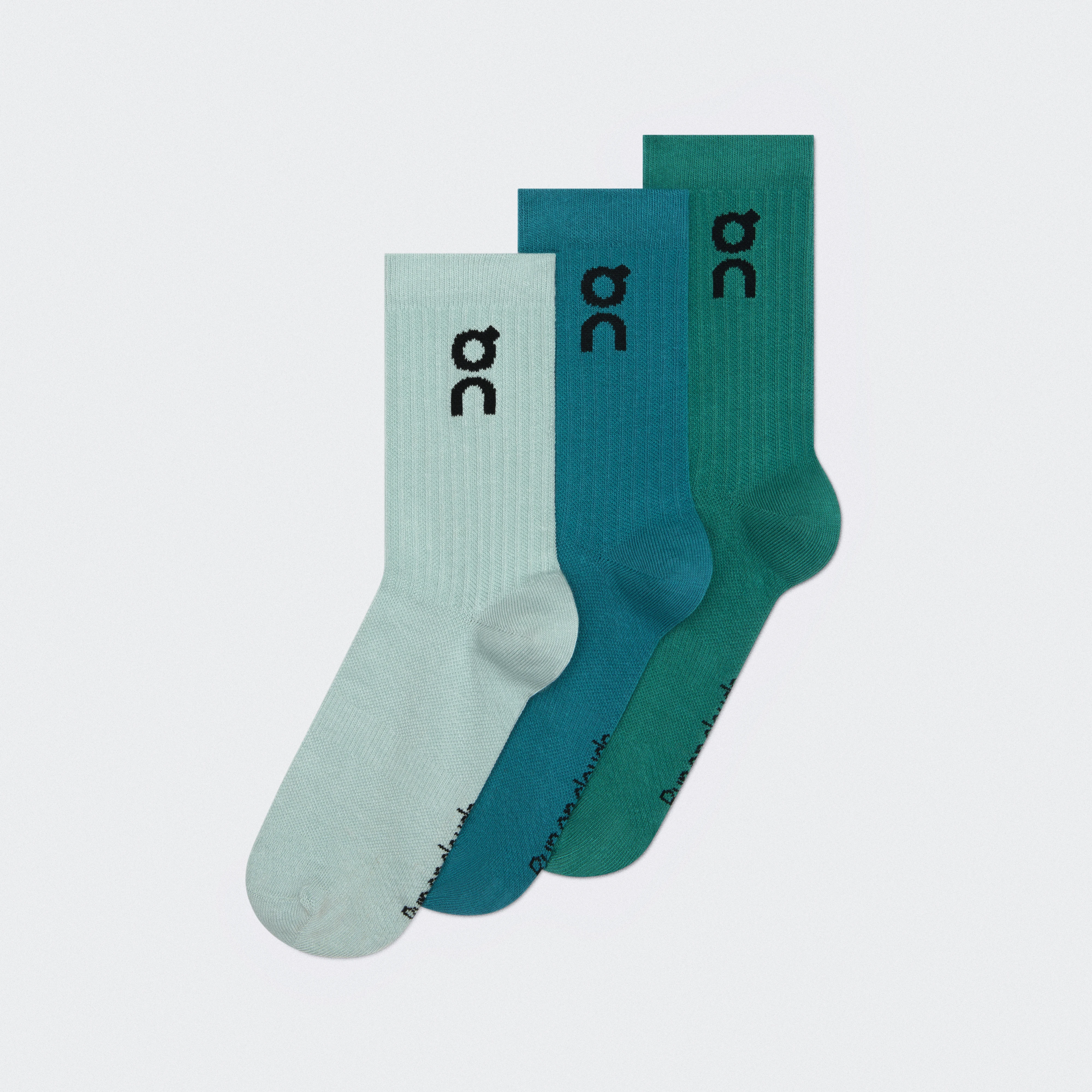 On Logo Sock High 3P Brook & Storm Unisexe – Quotidien, respirantes, polyvalentes Chaussettes