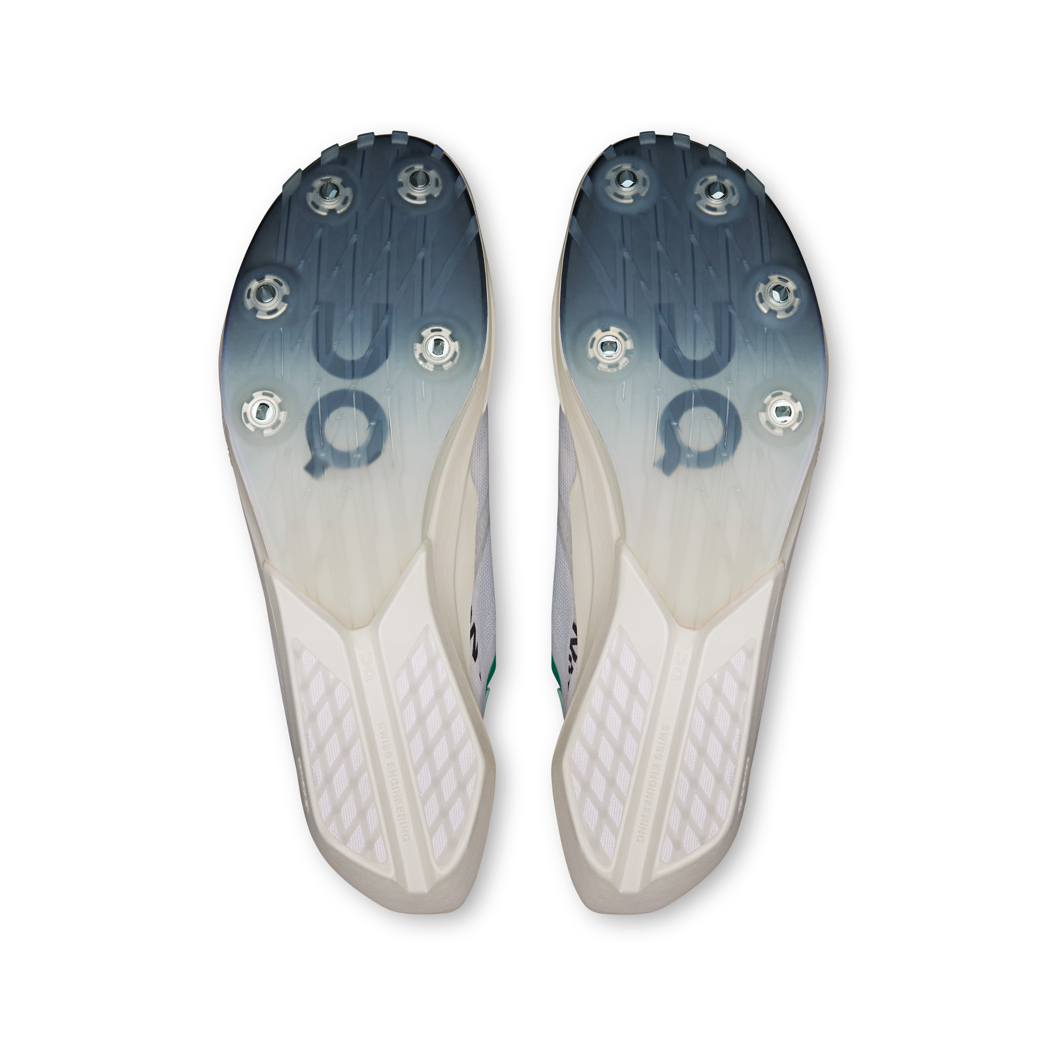 On Cloudspike Amplius 2 Mint & White Femme Athlétisme Chaussures
