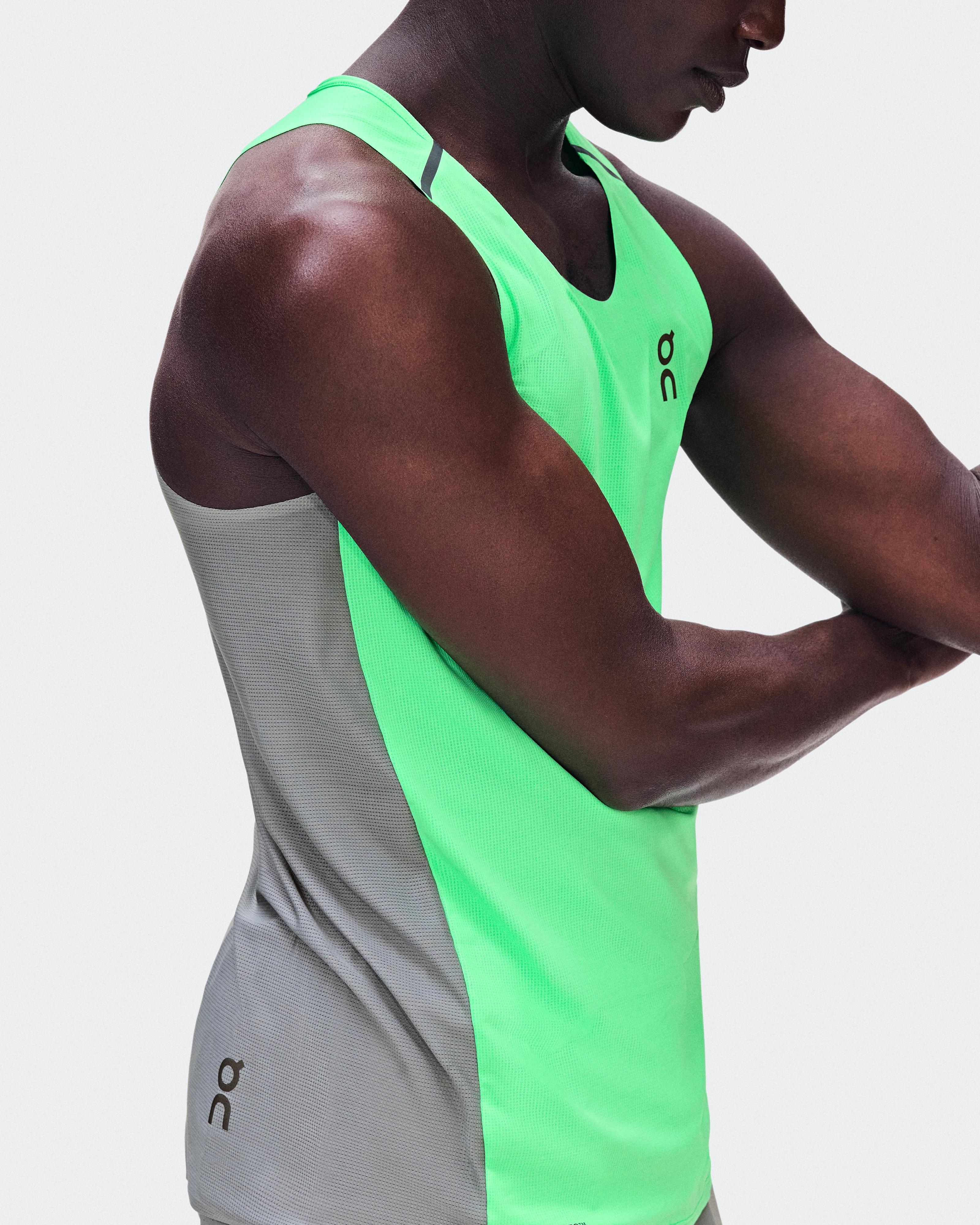On Performance Tank Verdite & Apollo Homme Hauts et t-shirts