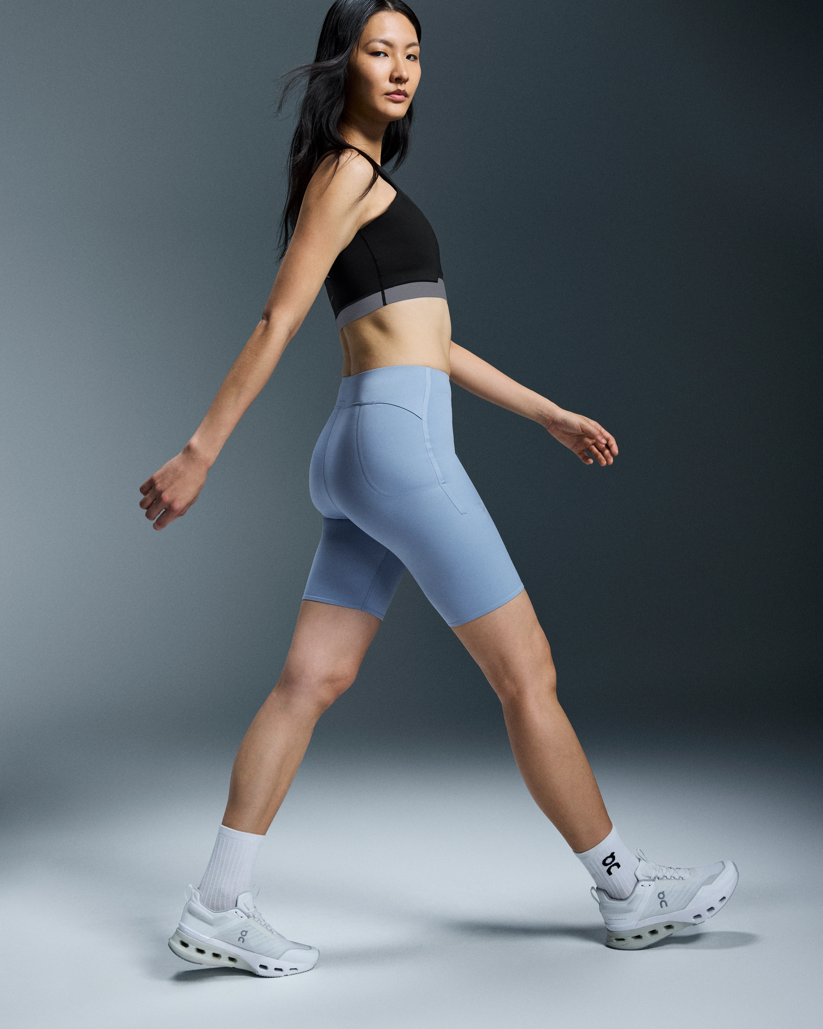 On Train Tights 1/2 Chambray Femme Leggings