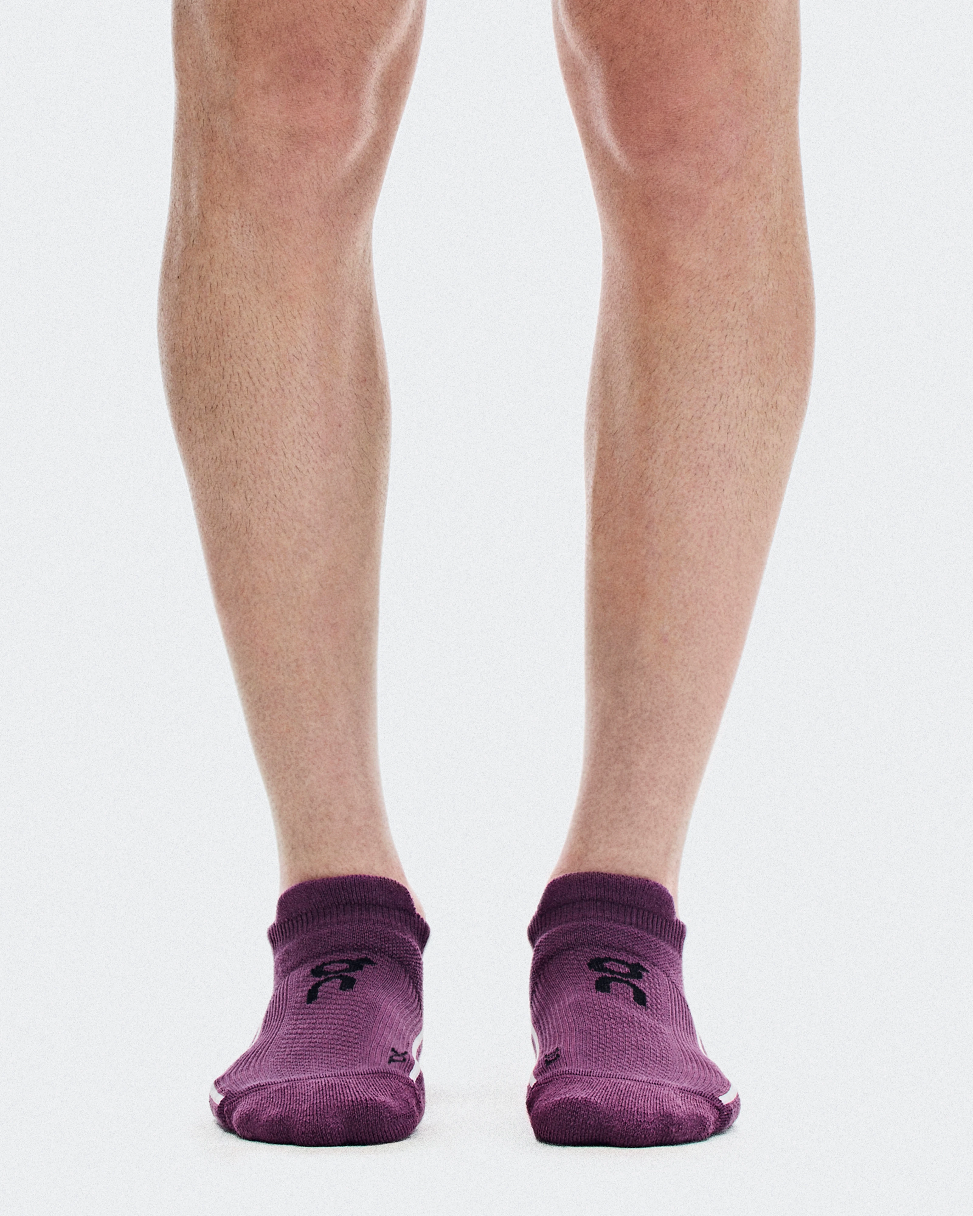 On Court Sock Low Cassis & White Unisexe Chaussettes