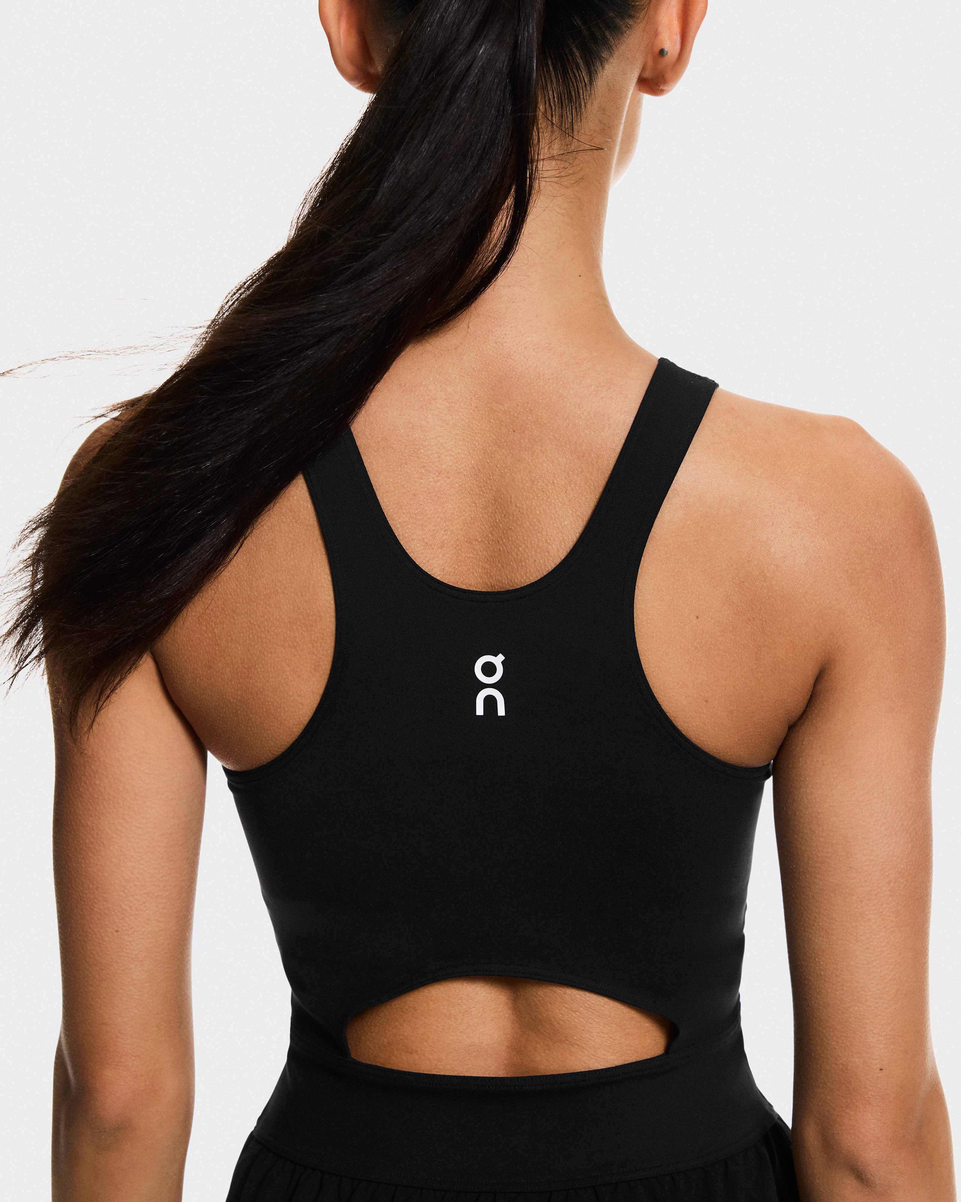 On Court Dress Split Black Femme Robes