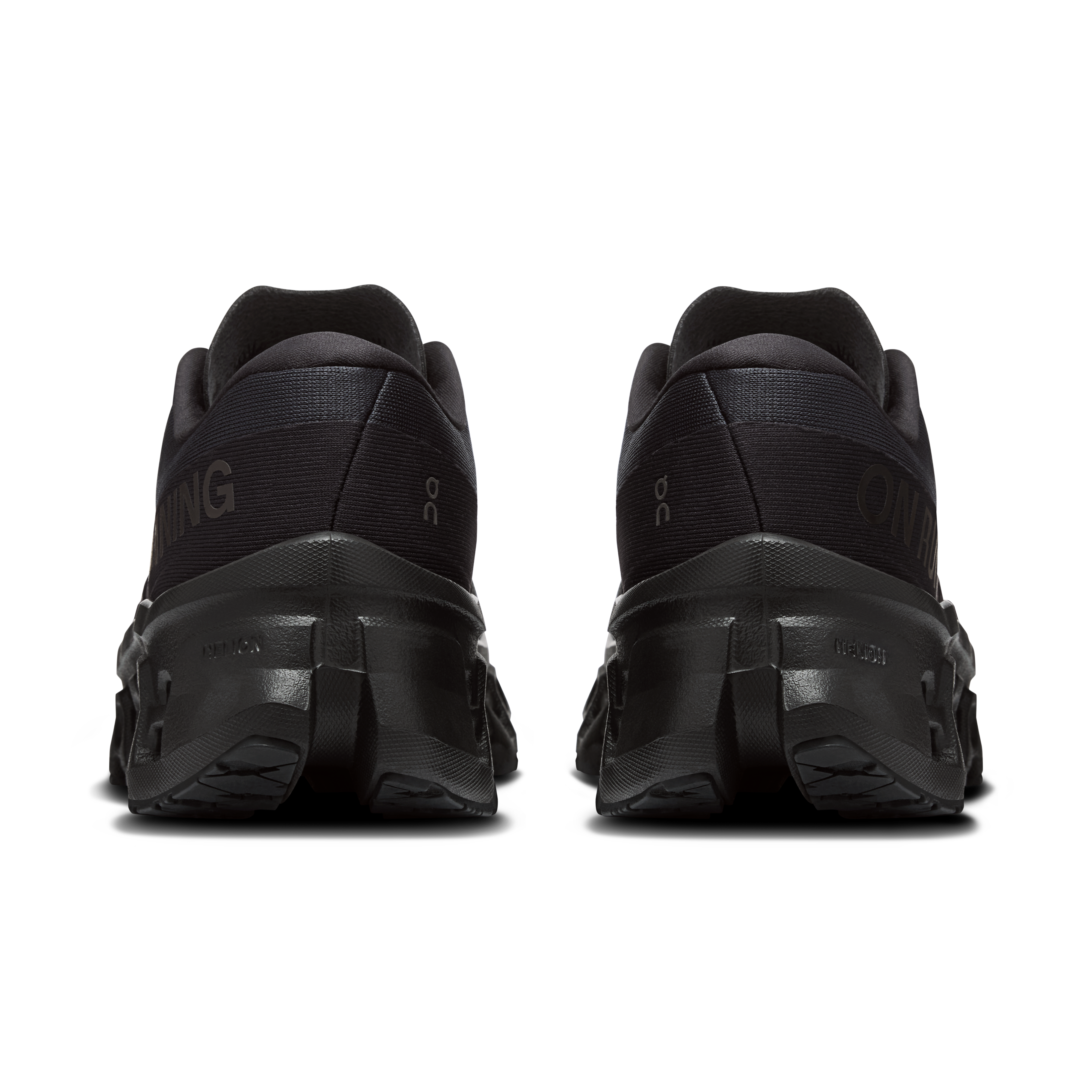 On Cloudmonster 3 Wide Black & Black Femme Running sur route Chaussures