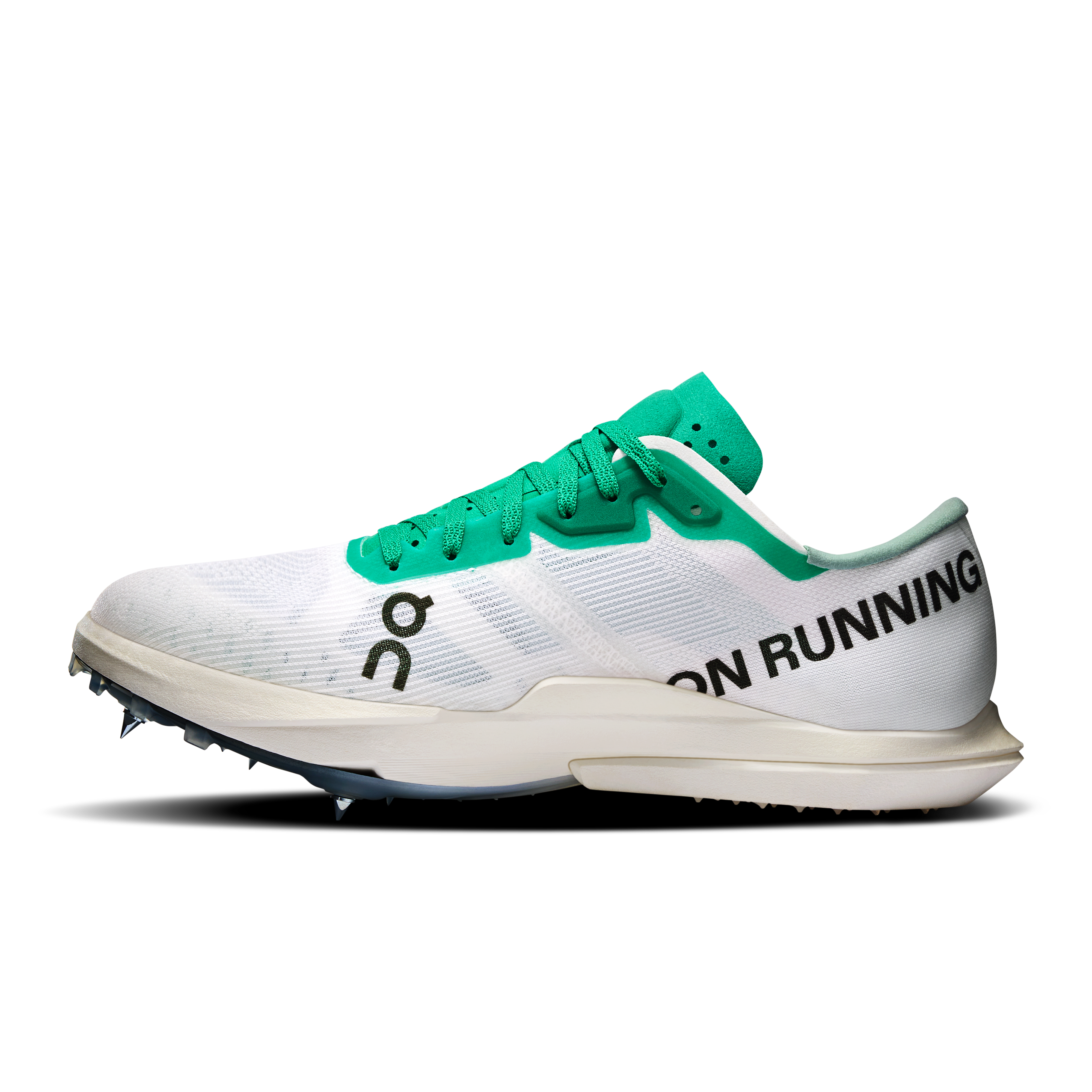 On Cloudspike Amplius 2 Mint & White Femme Athlétisme Chaussures