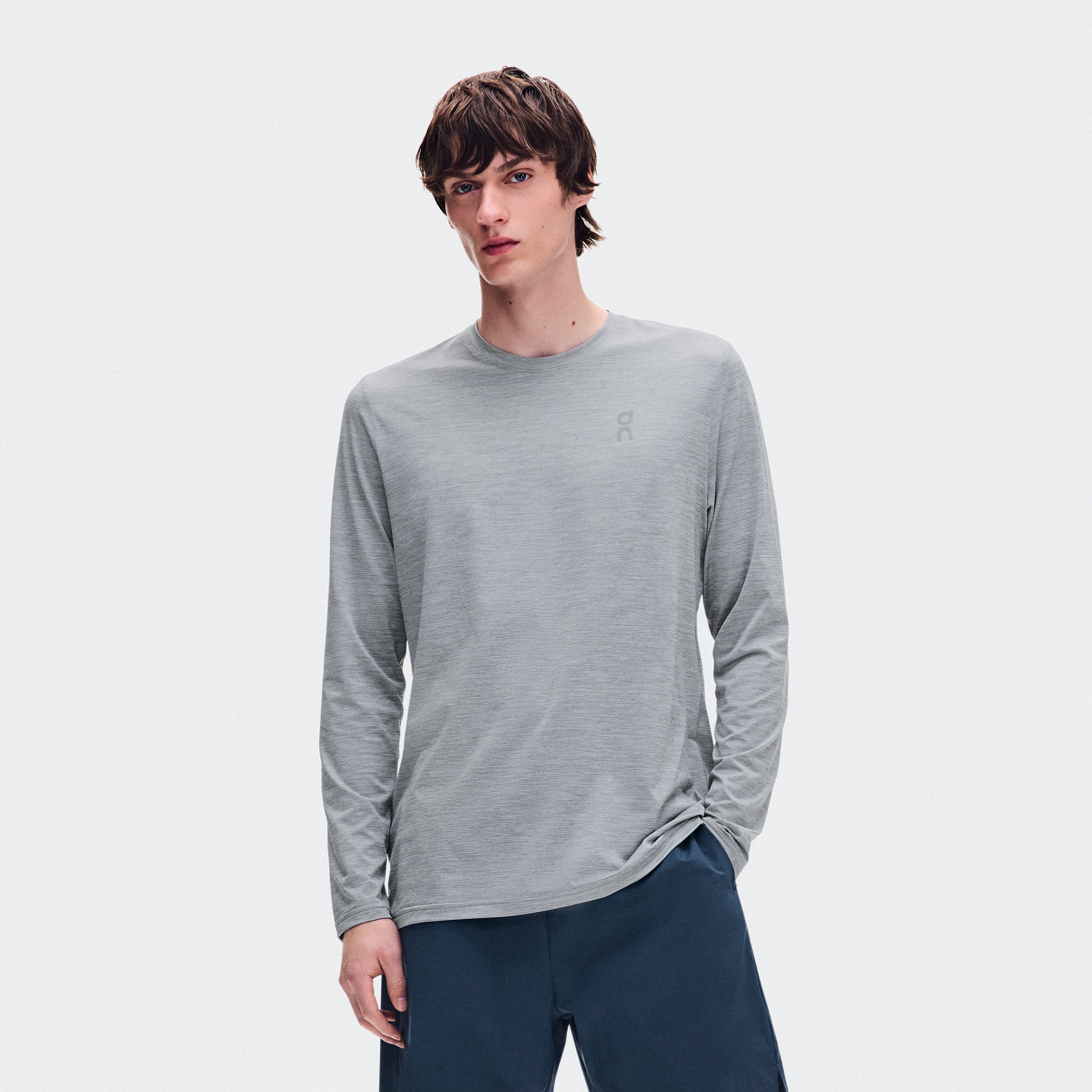 On Core Long-T Apollo Homme – Running par temps froid, basique, récupération Hauts et t-shirts