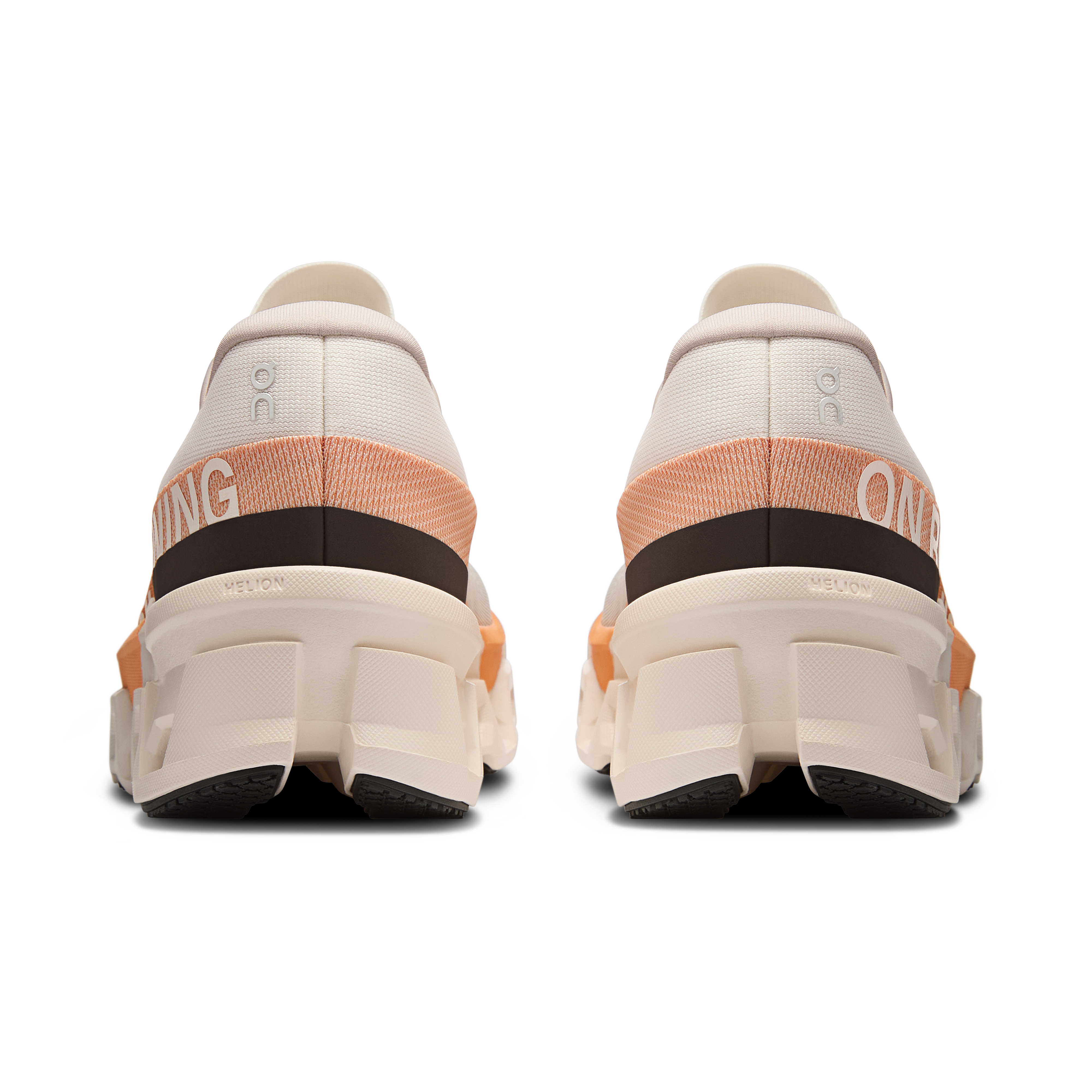 On Cloudmonster 2 Ivory & Tangerine Femme Running sur route Chaussures