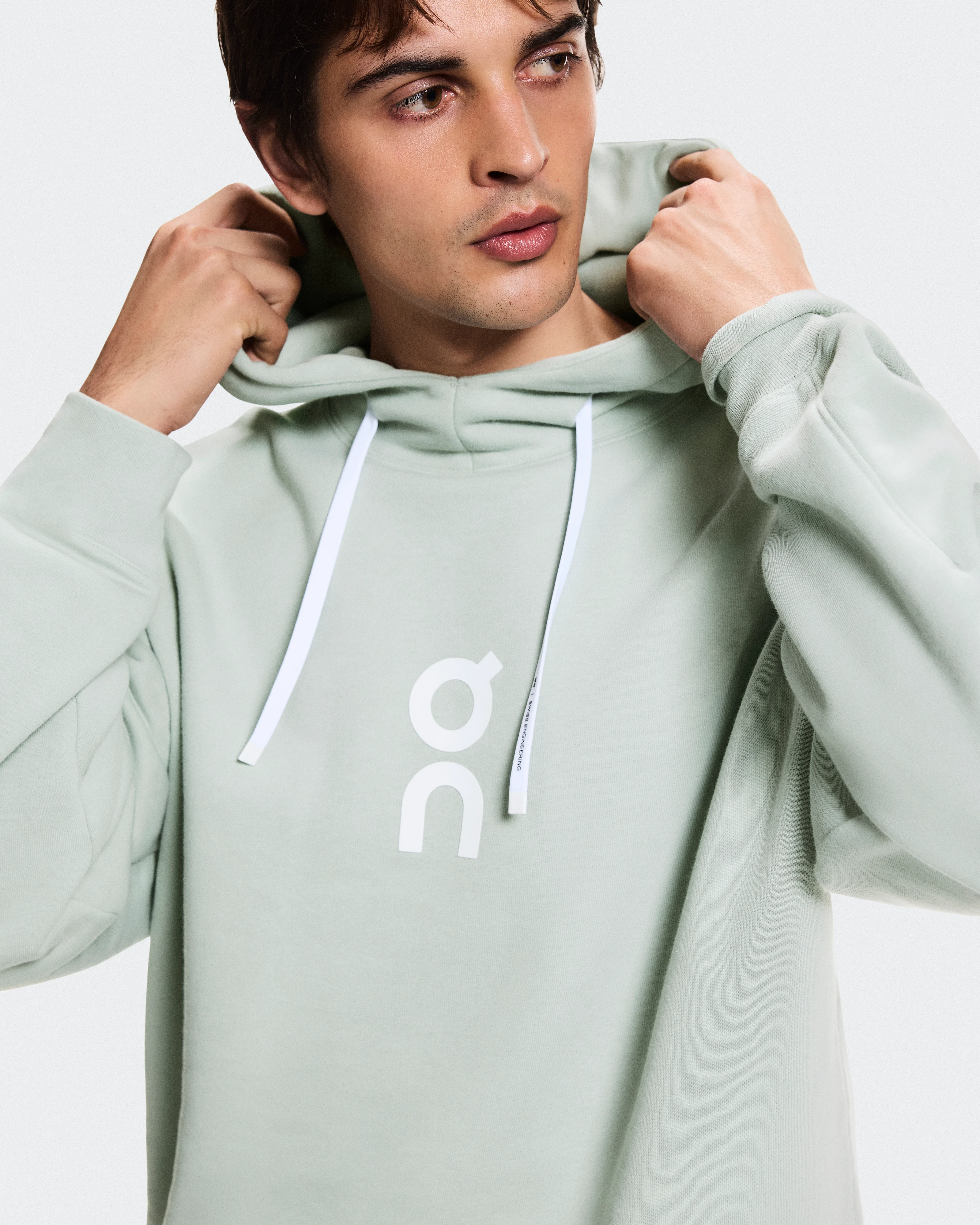 On Club Hoodie Mineral Homme Sweats à capuche et sweats