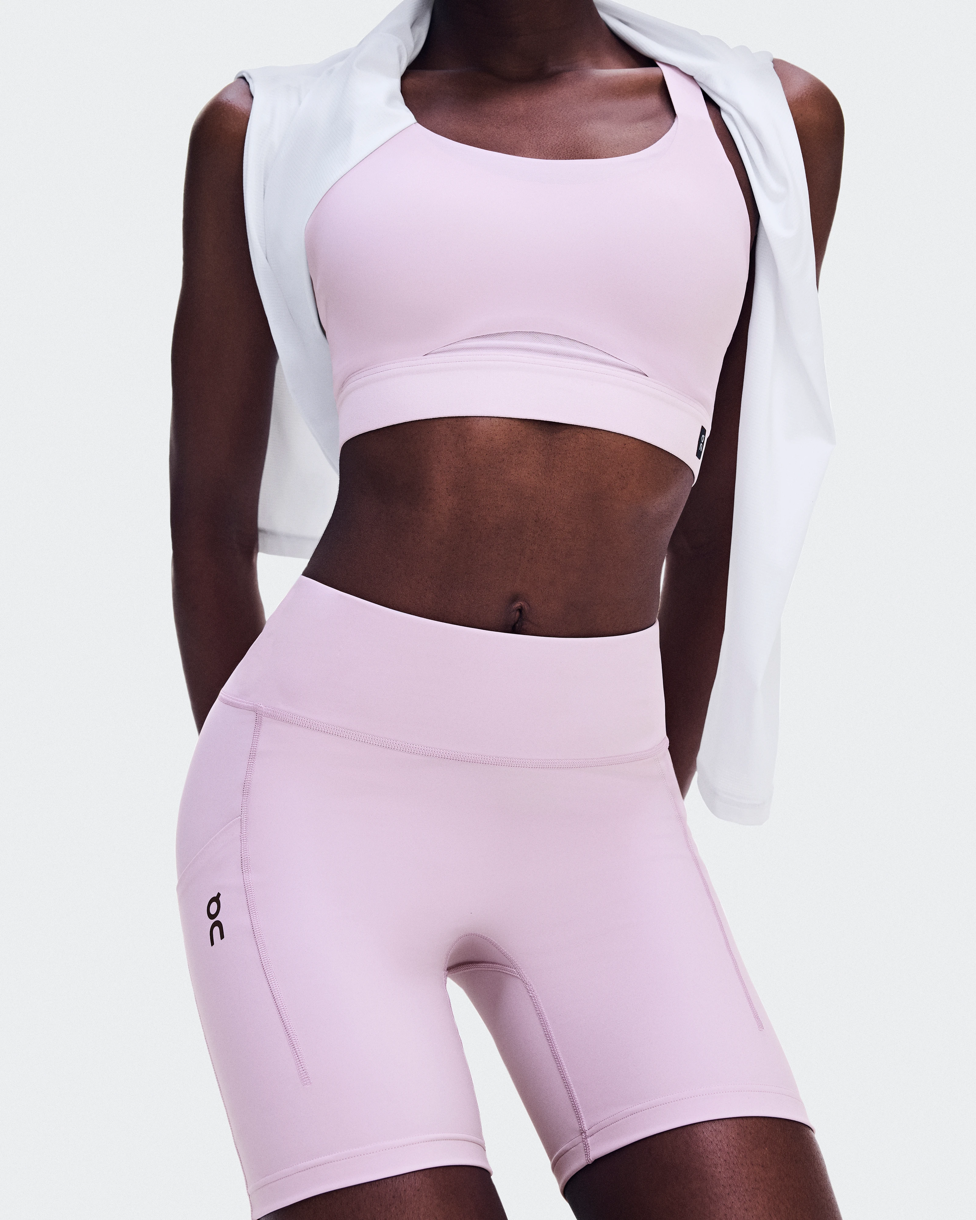 On Performance Tights Short Foxglove Femme Leggings