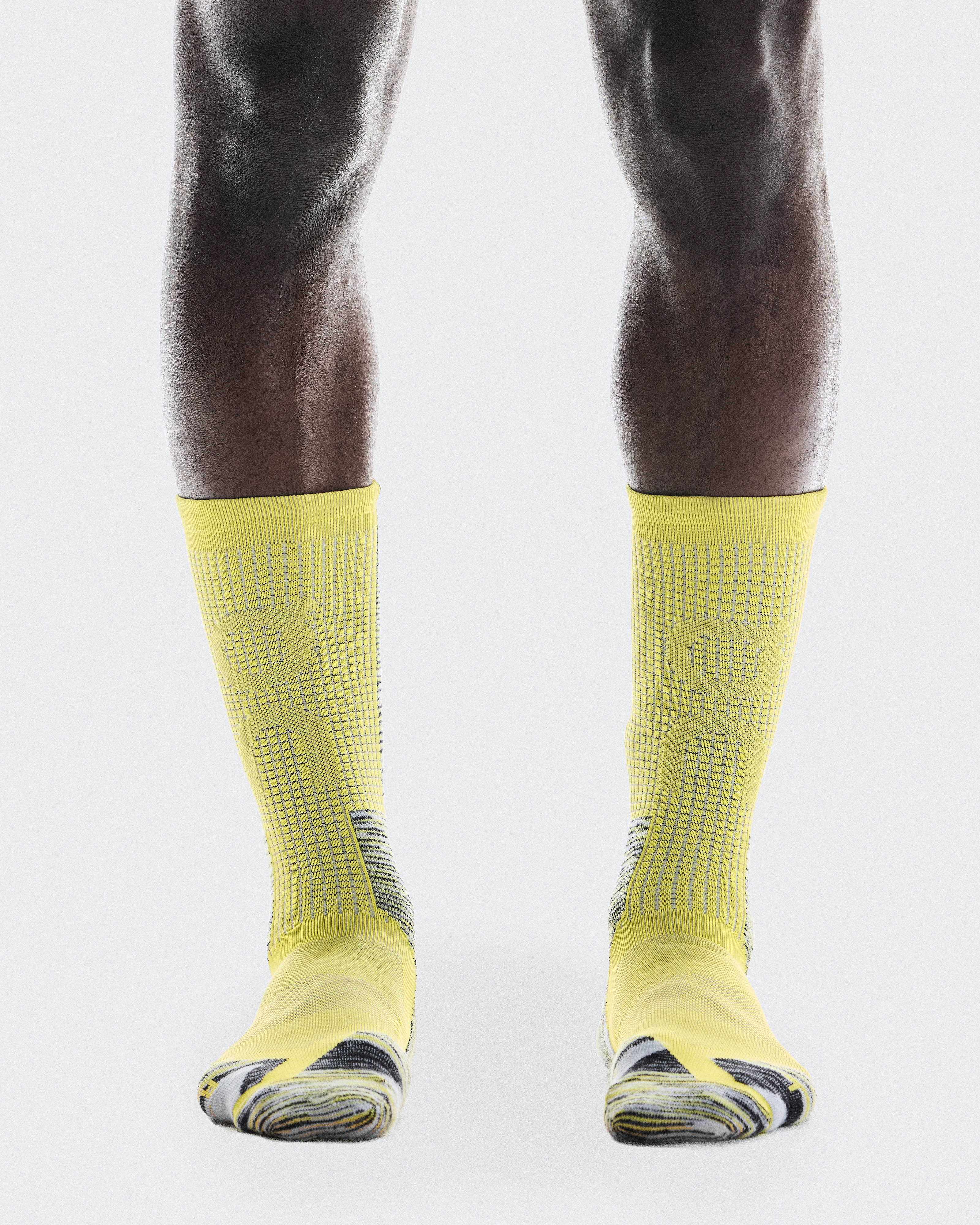 On Explorer Merino Sock Lime & Glacier Femme Chaussettes