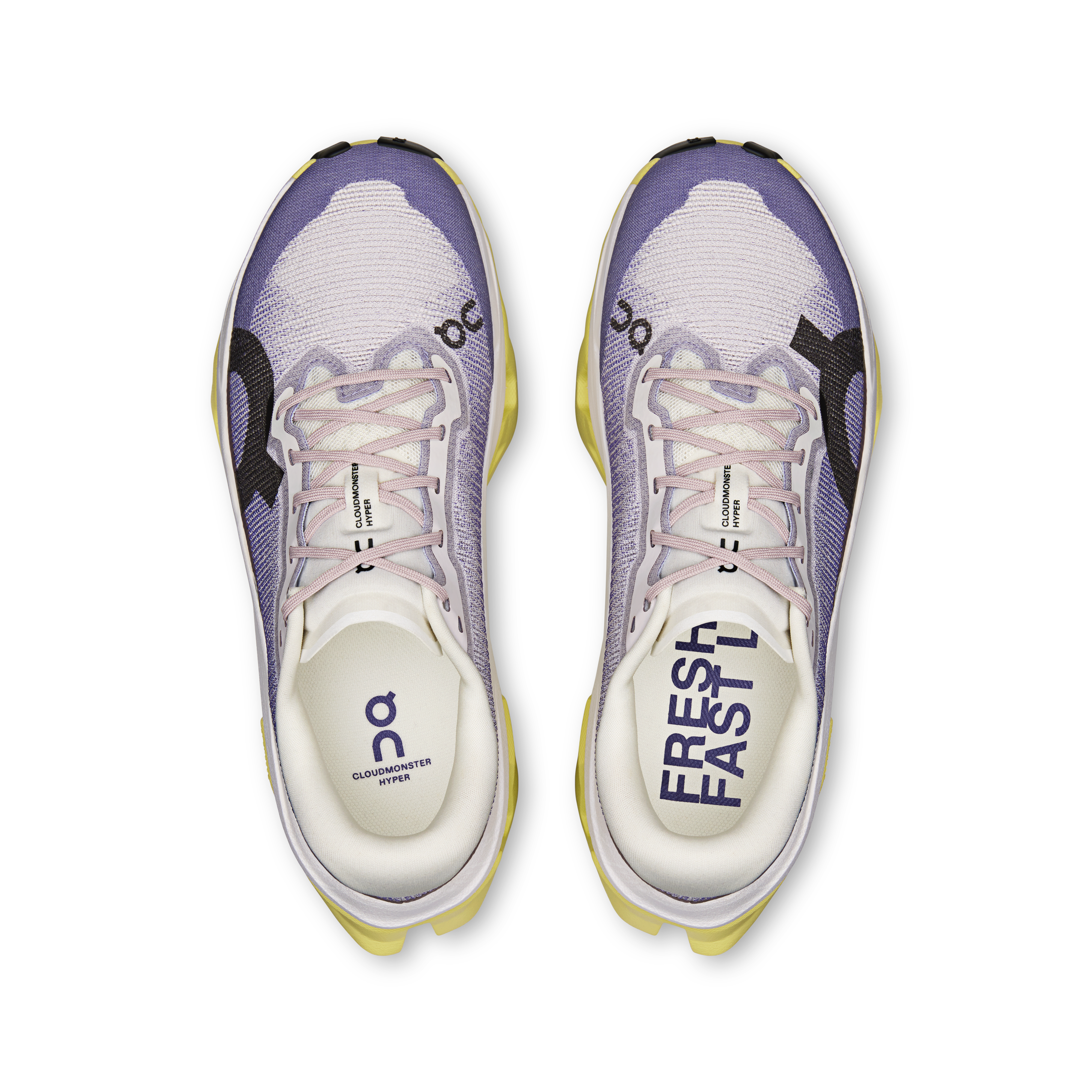 On Cloudmonster 3 Hyper Lily & Limelight Femme Running sur route Chaussures