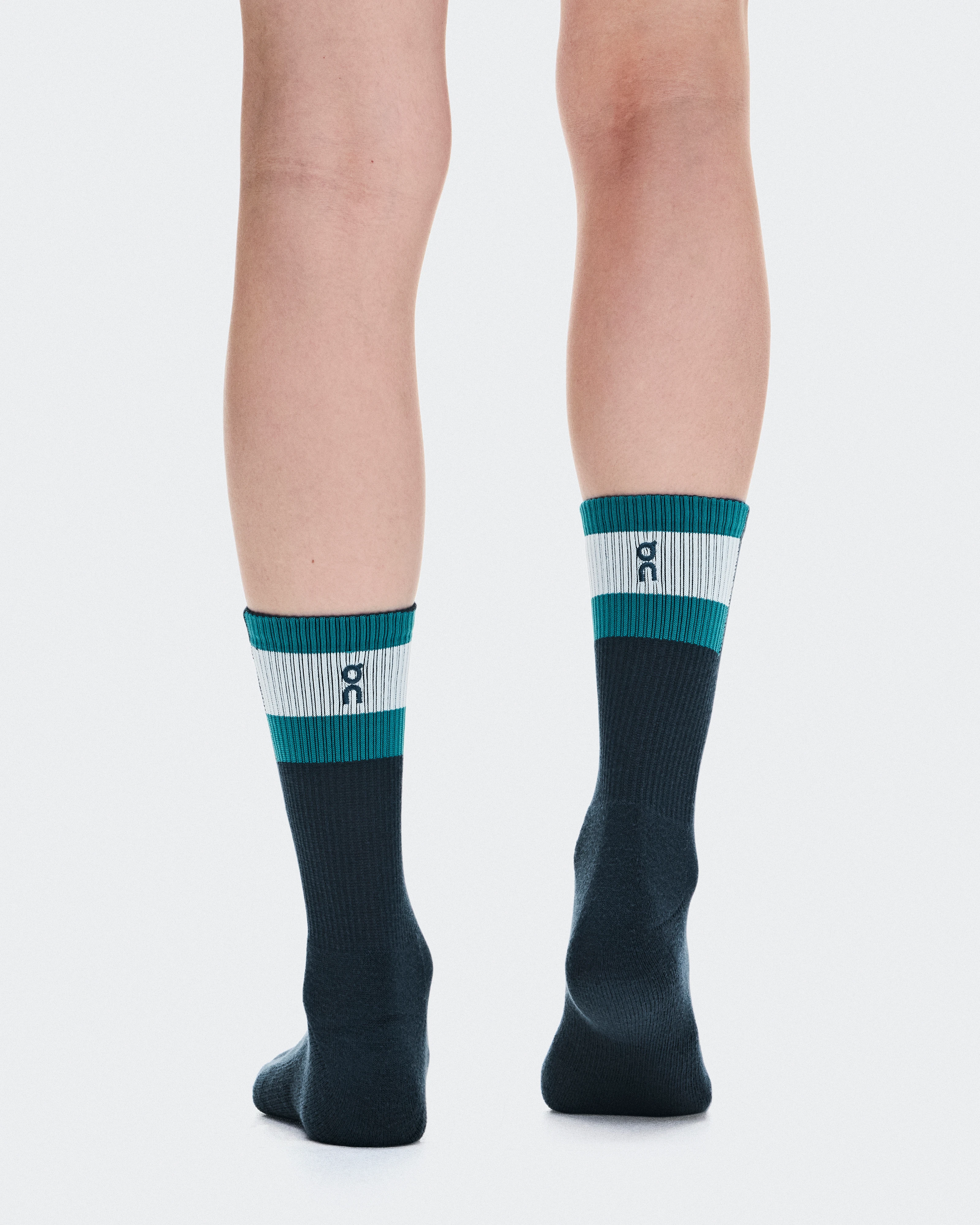 On Courtside Sock High 2P Ivory & Midnight Unisexe Chaussettes