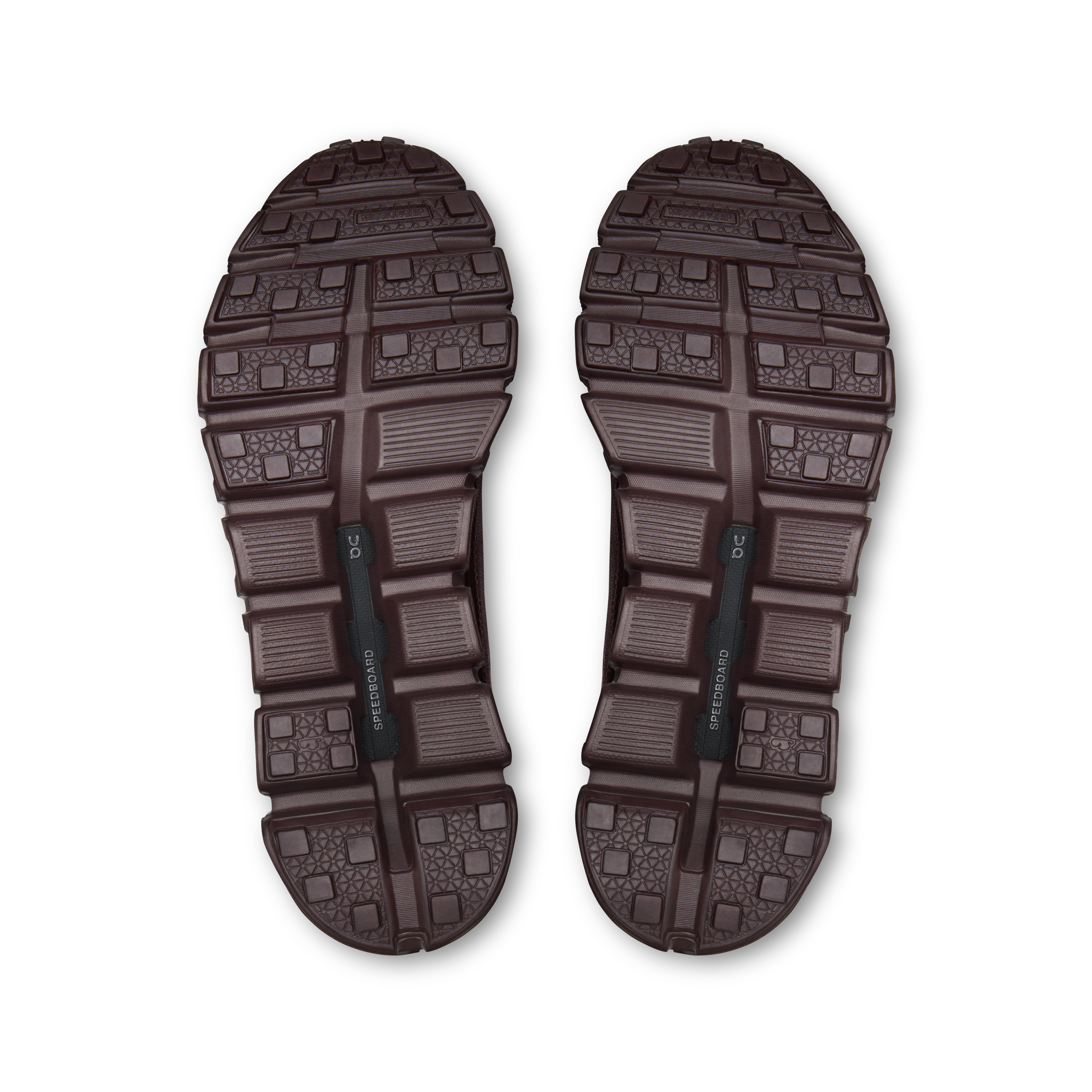 On Cloud 6 Geo Waterproof Black & Tyrian Femme Active Life Chaussures