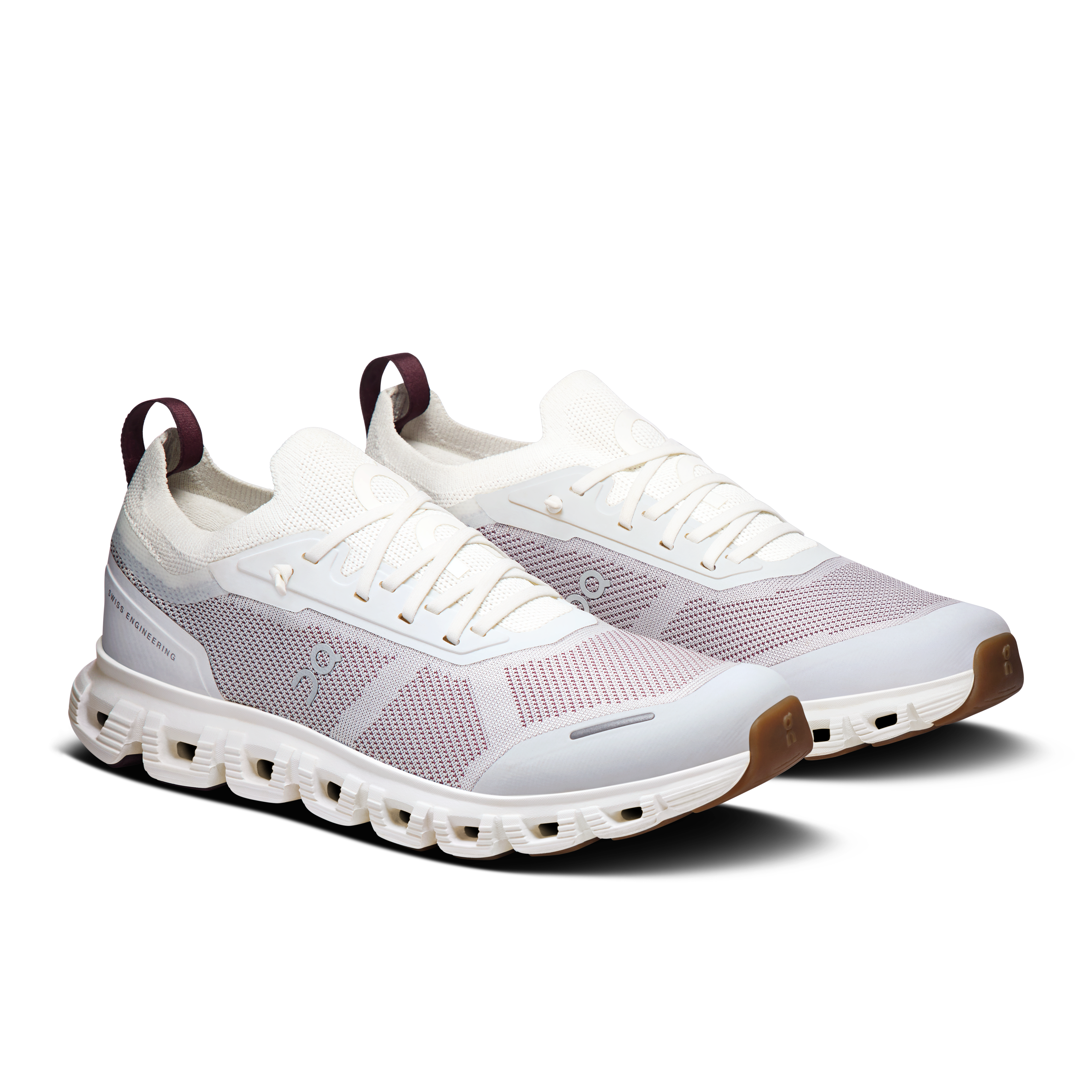 On Cloud 6 Versa Ice & Maroon Femme Active Life Chaussures