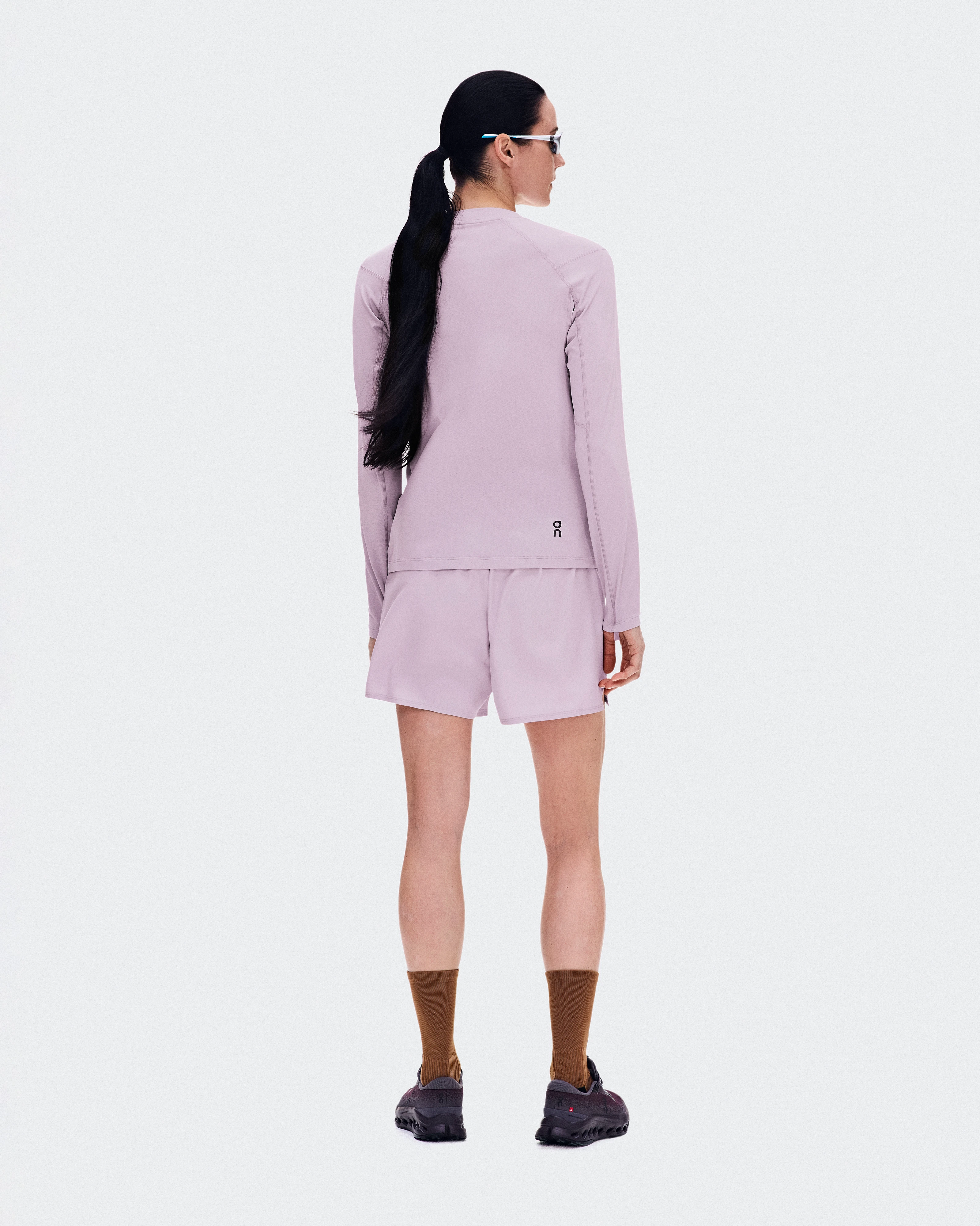 On Trail Long-T Solar Foxglove Femme Running de trail