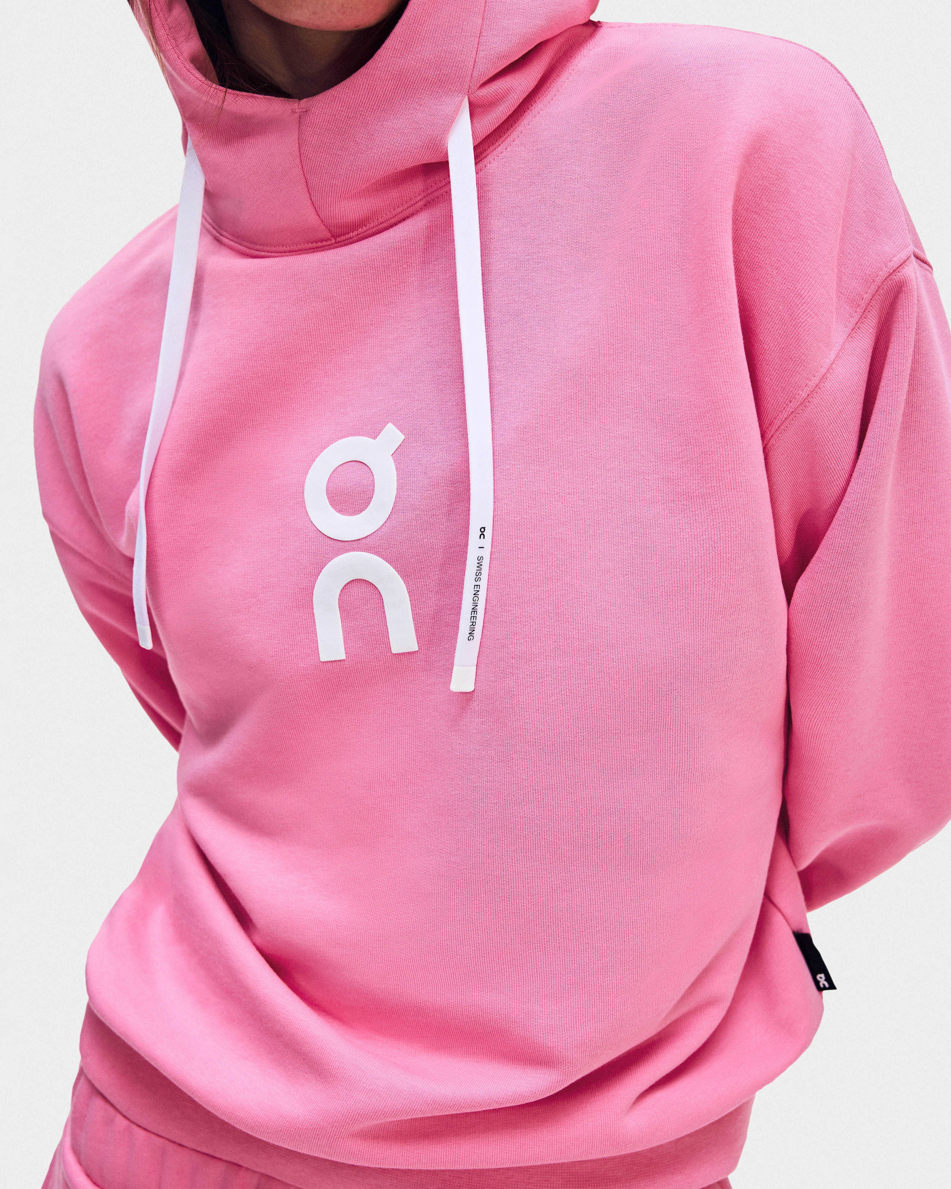 On Club Hoodie Bubblegum Femme Sweats à capuche et sweats