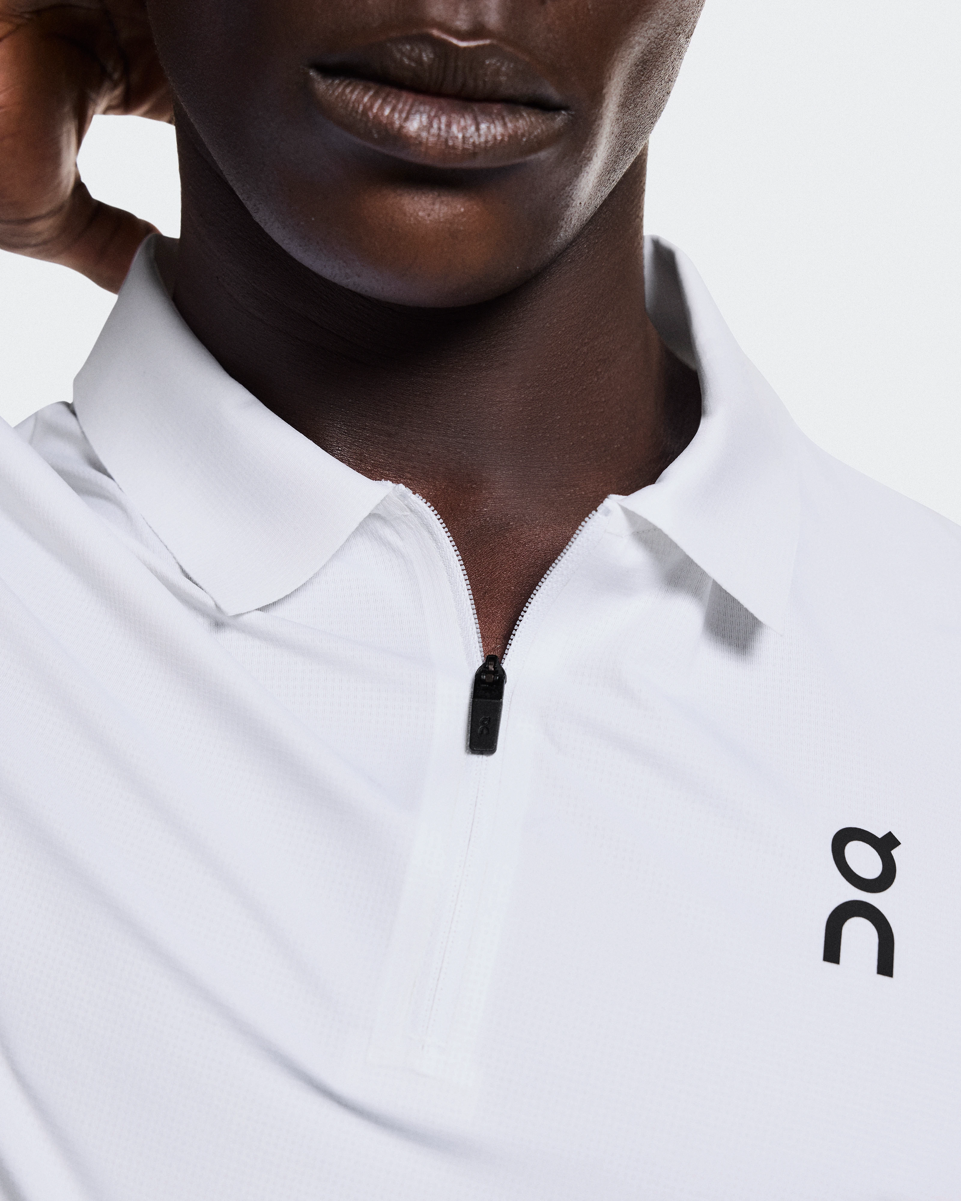 On Court Polo White Homme Hauts et t-shirts