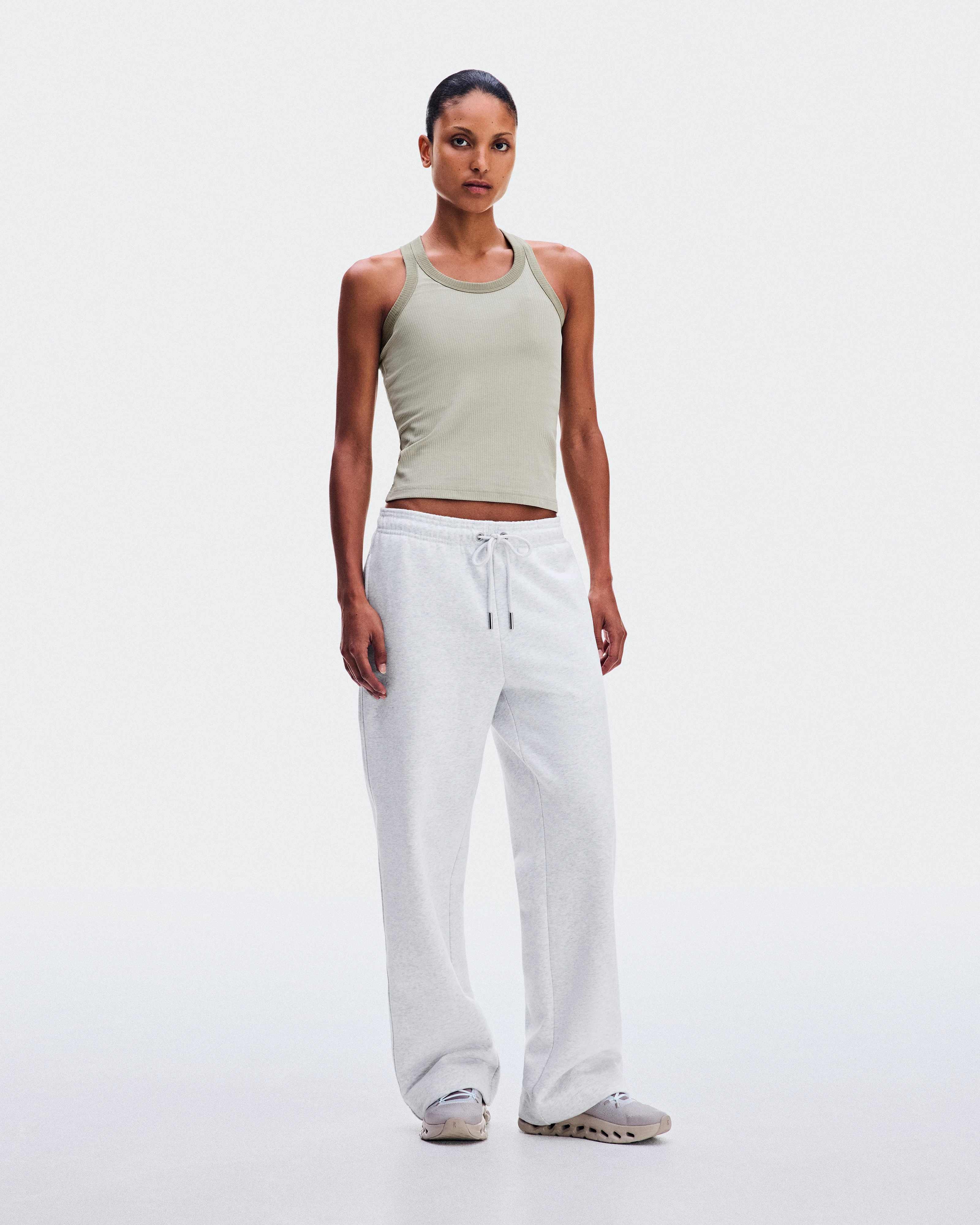 On All-Day Ribbed Tank Brume Femme Hauts et t-shirts