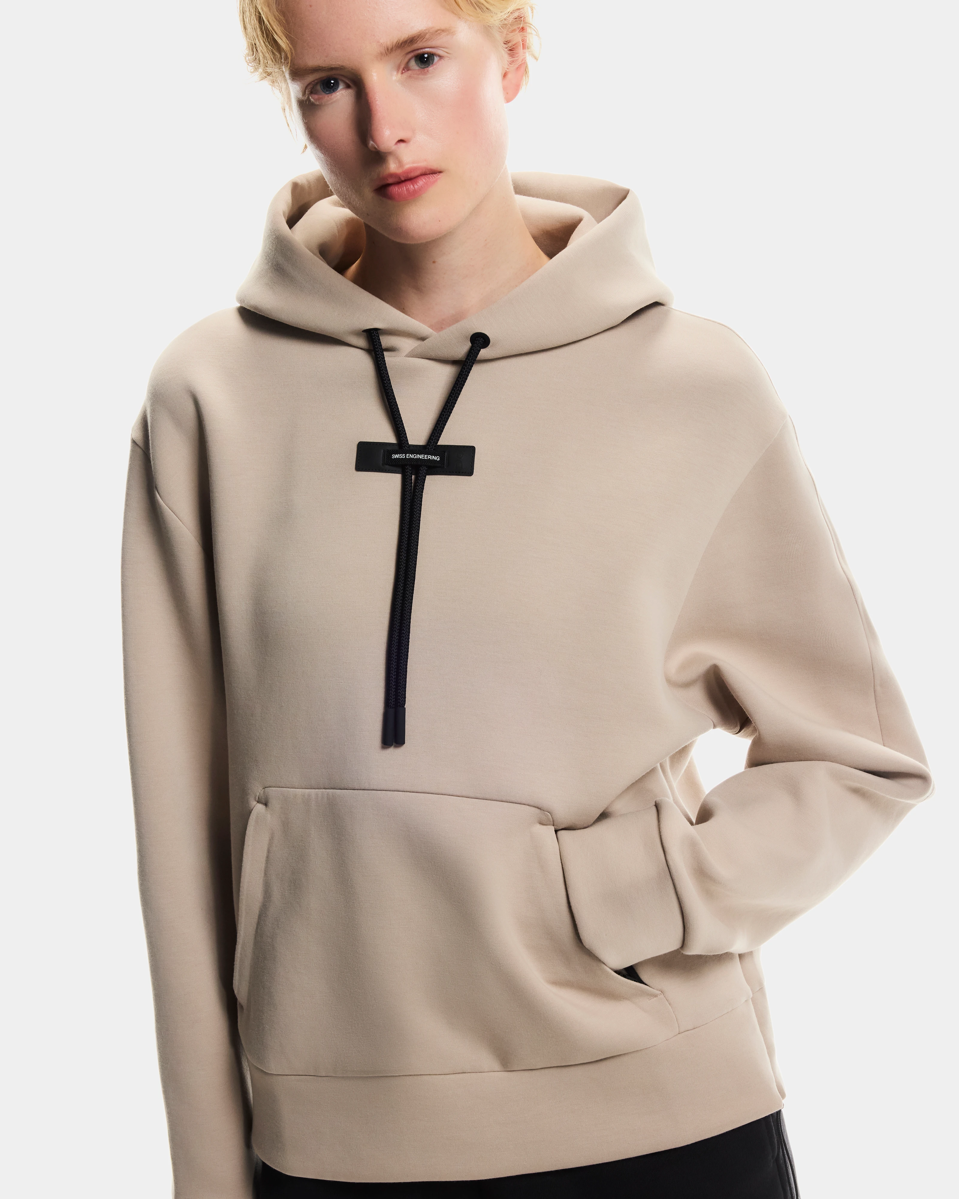 On Focus Tech Hoodie Desert Femme Sweats à capuche et sweats