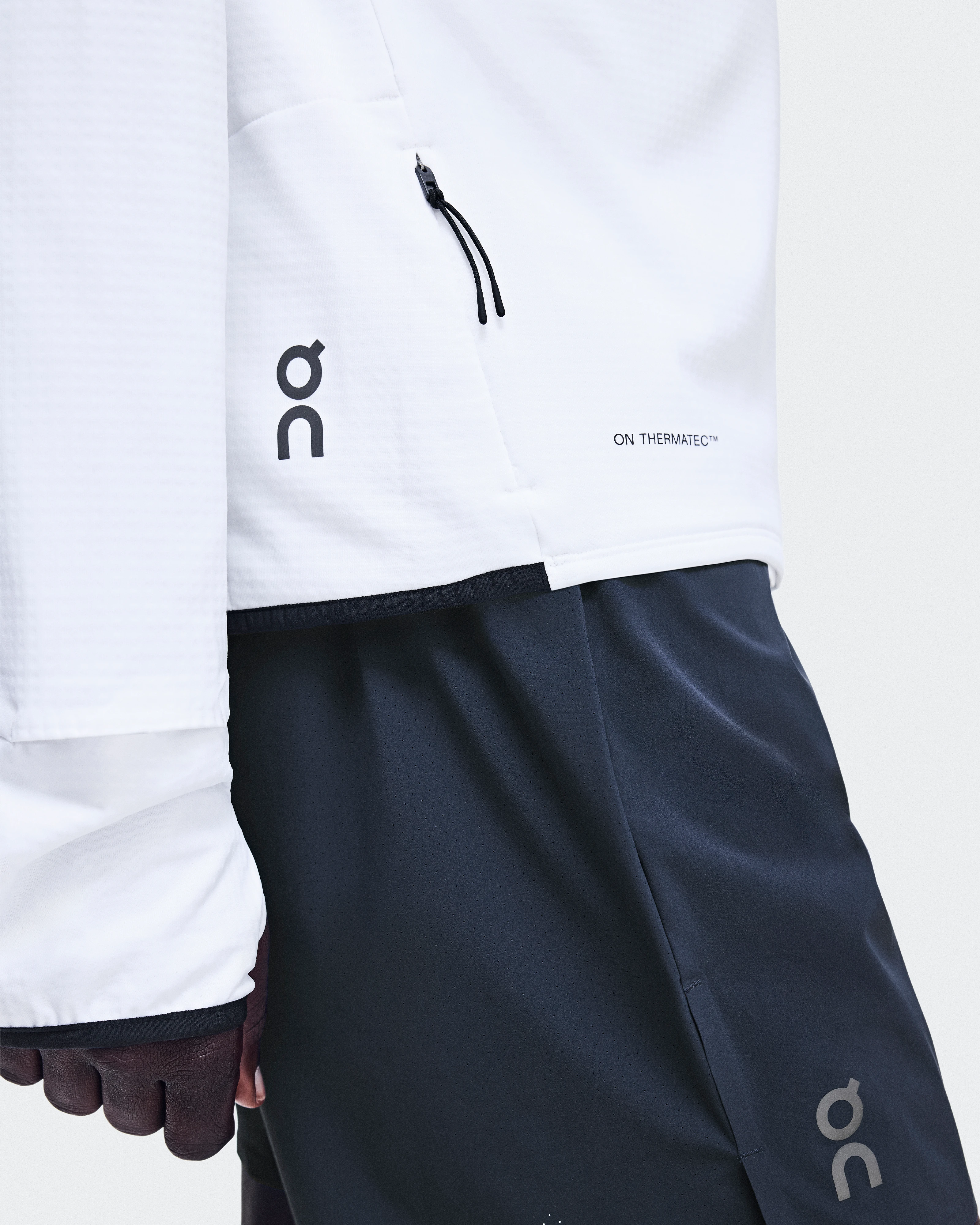 On Climate Zip Hoodie White Homme Sweats à capuche et sweats