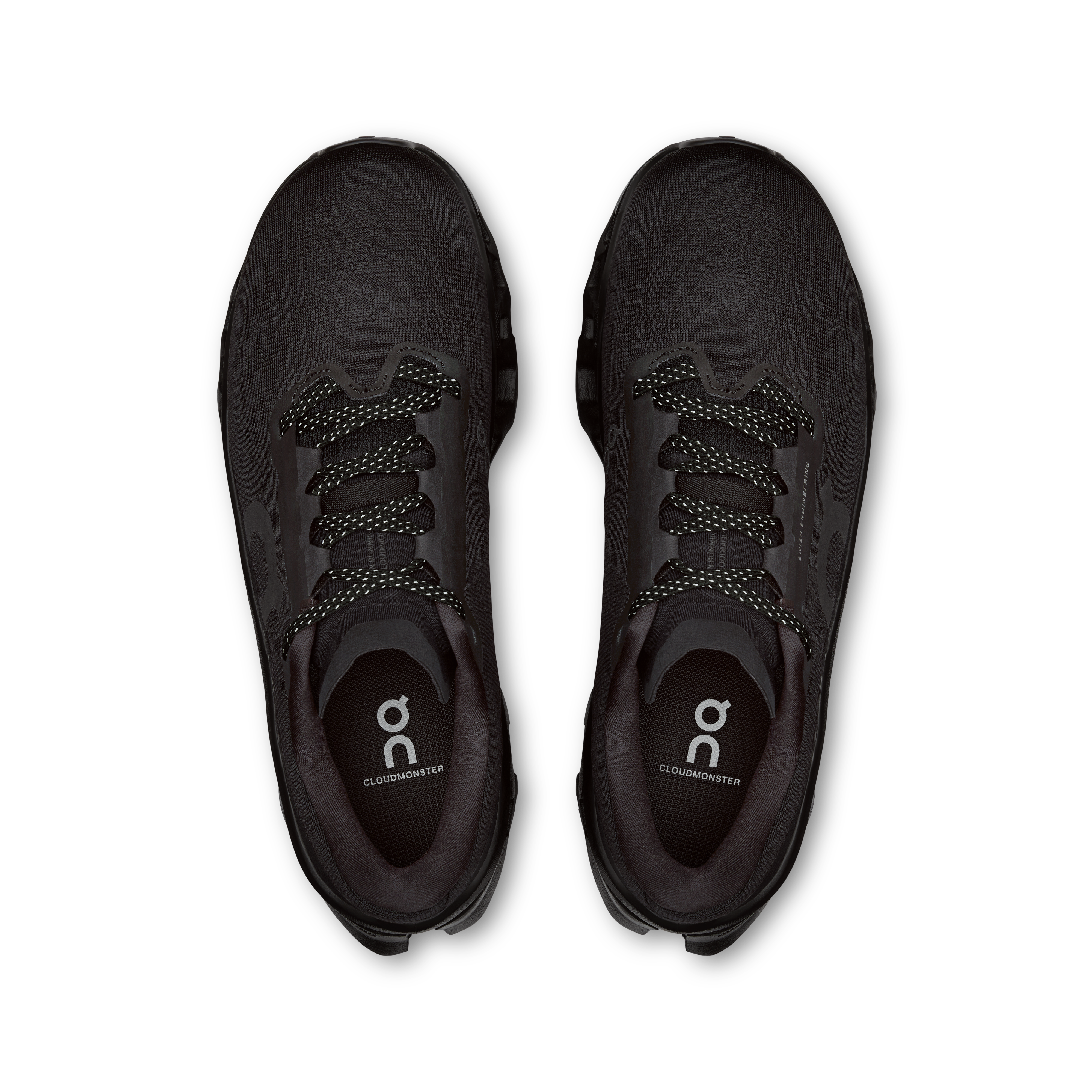 On Cloudmonster 3 Black & Black Femme Running sur route Chaussures