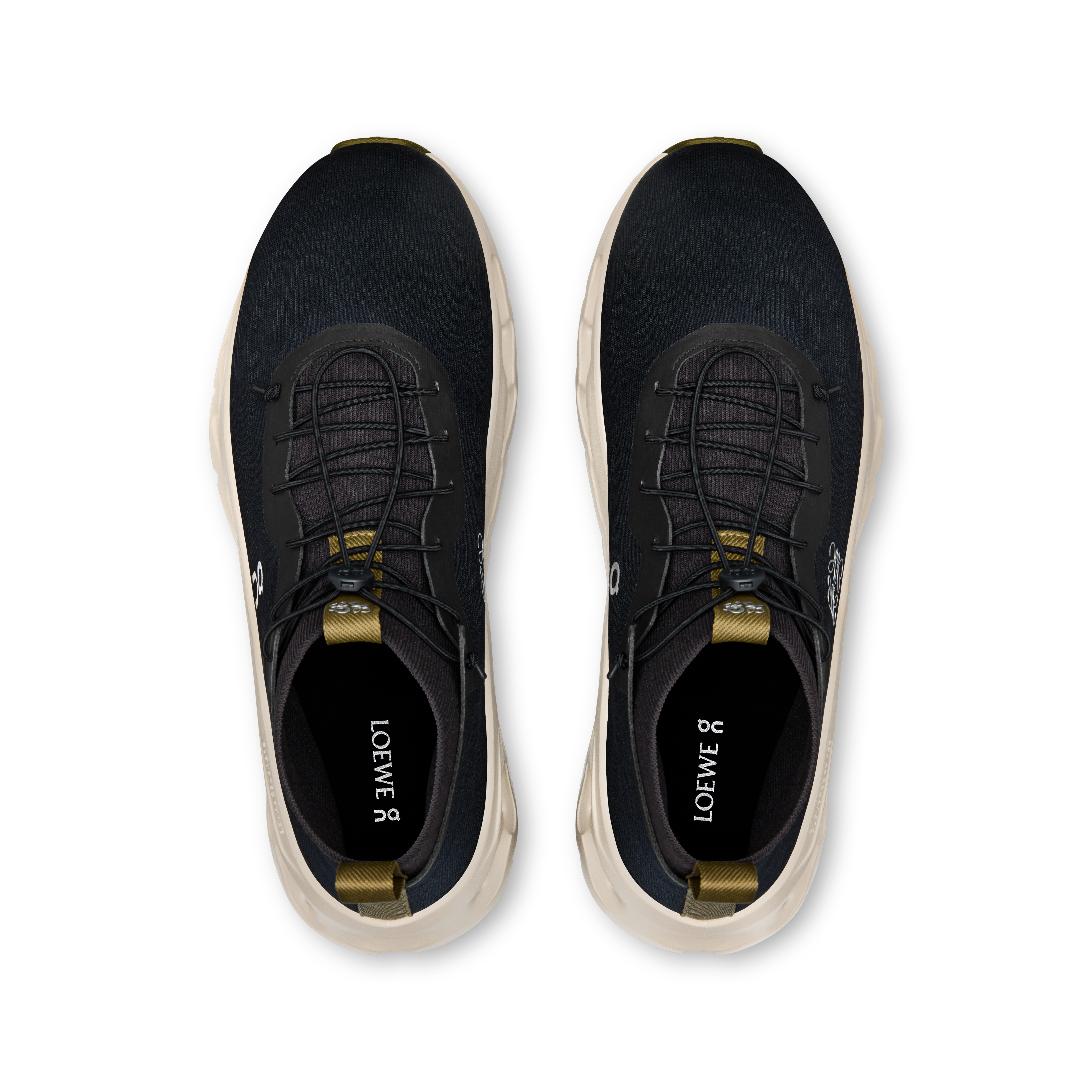 On Cloudtilt Hi LOEWE Black & Oatmeal | Olive Homme Active Life Chaussures