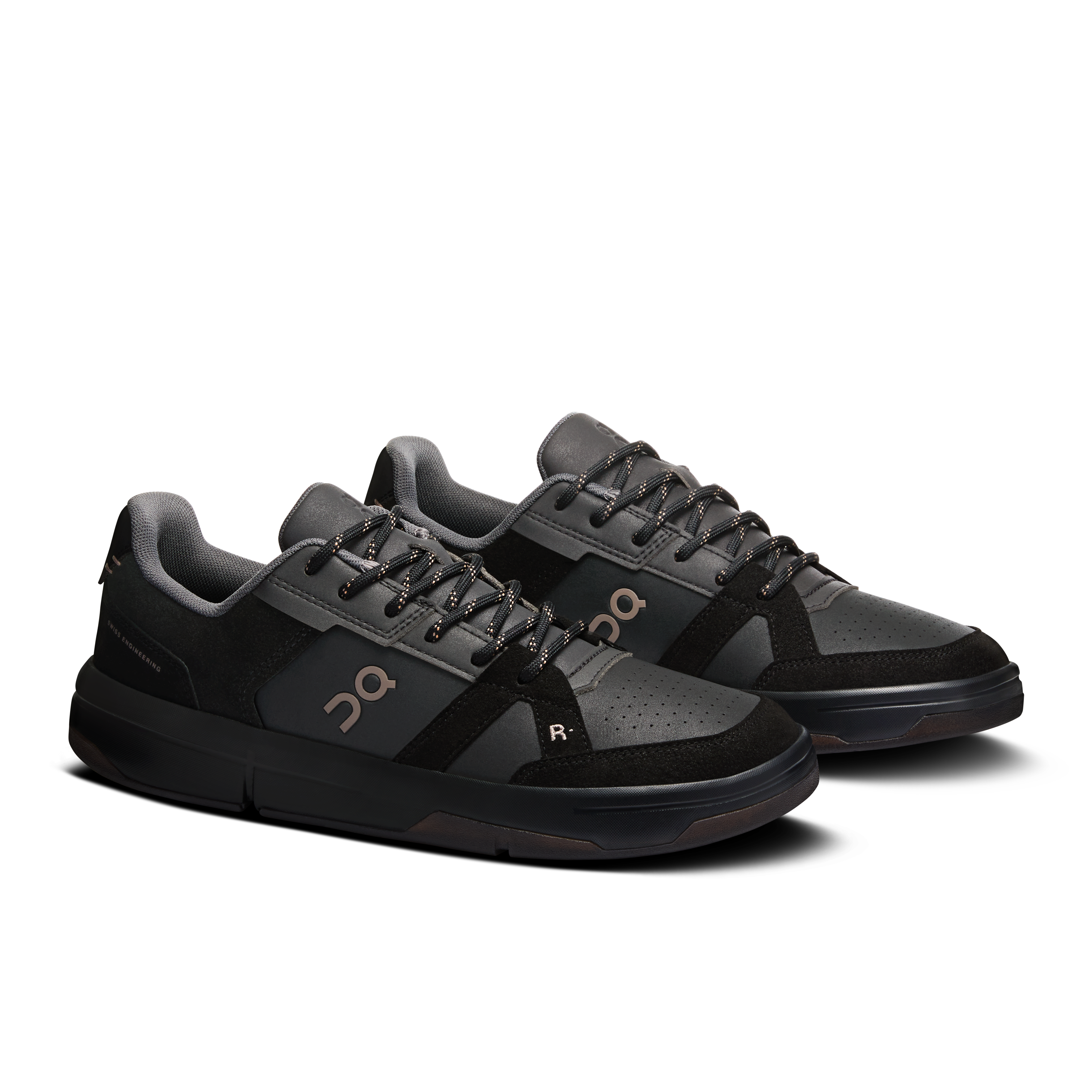 On THE ROGER Clubhouse Black & Ash Femme Active Life Chaussures