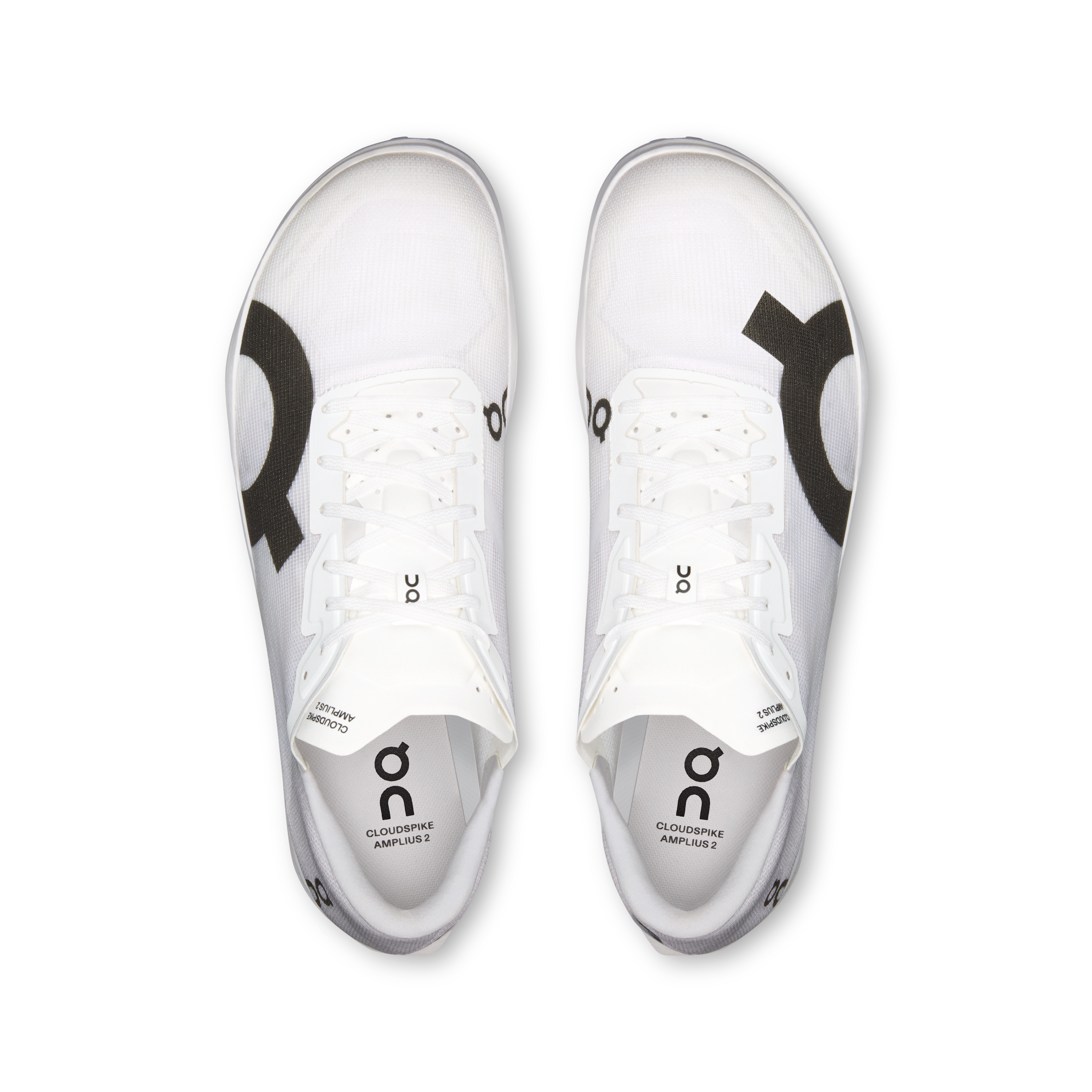 On Cloudspike Amplius 2 White & Frost Homme Athlétisme Chaussures