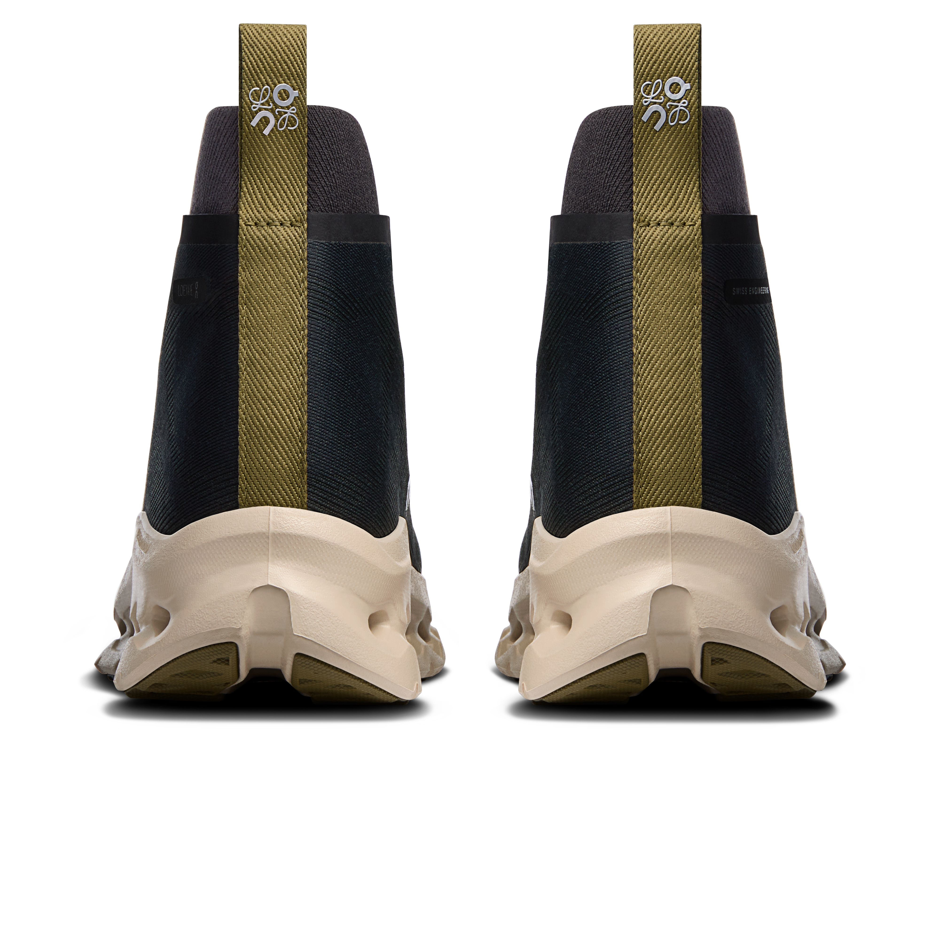 On Cloudtilt Hi LOEWE Black & Oatmeal | Olive Femme Active Life Chaussures