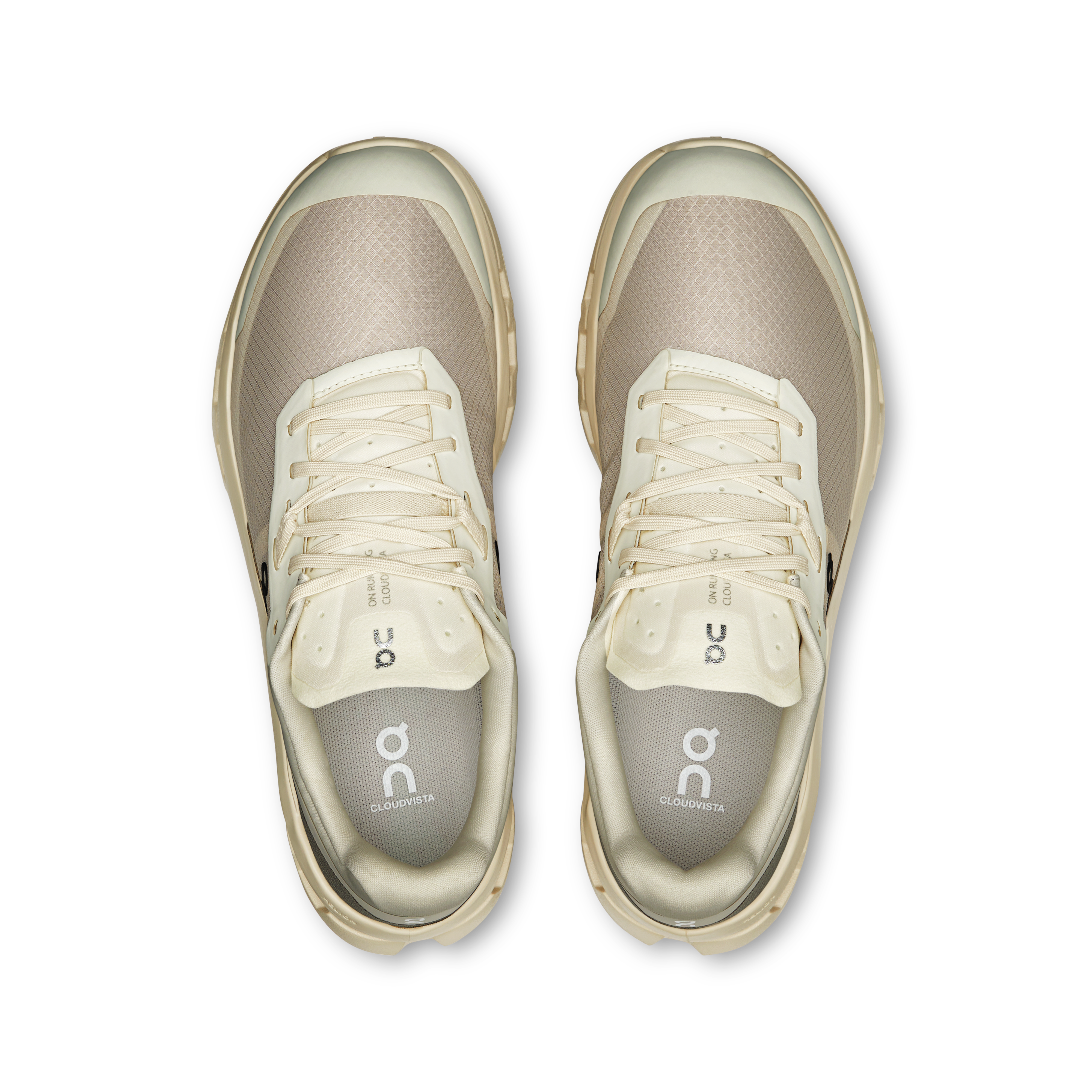 On Cloudvista 2 Cream & Desert Femme Running de trail Chaussures