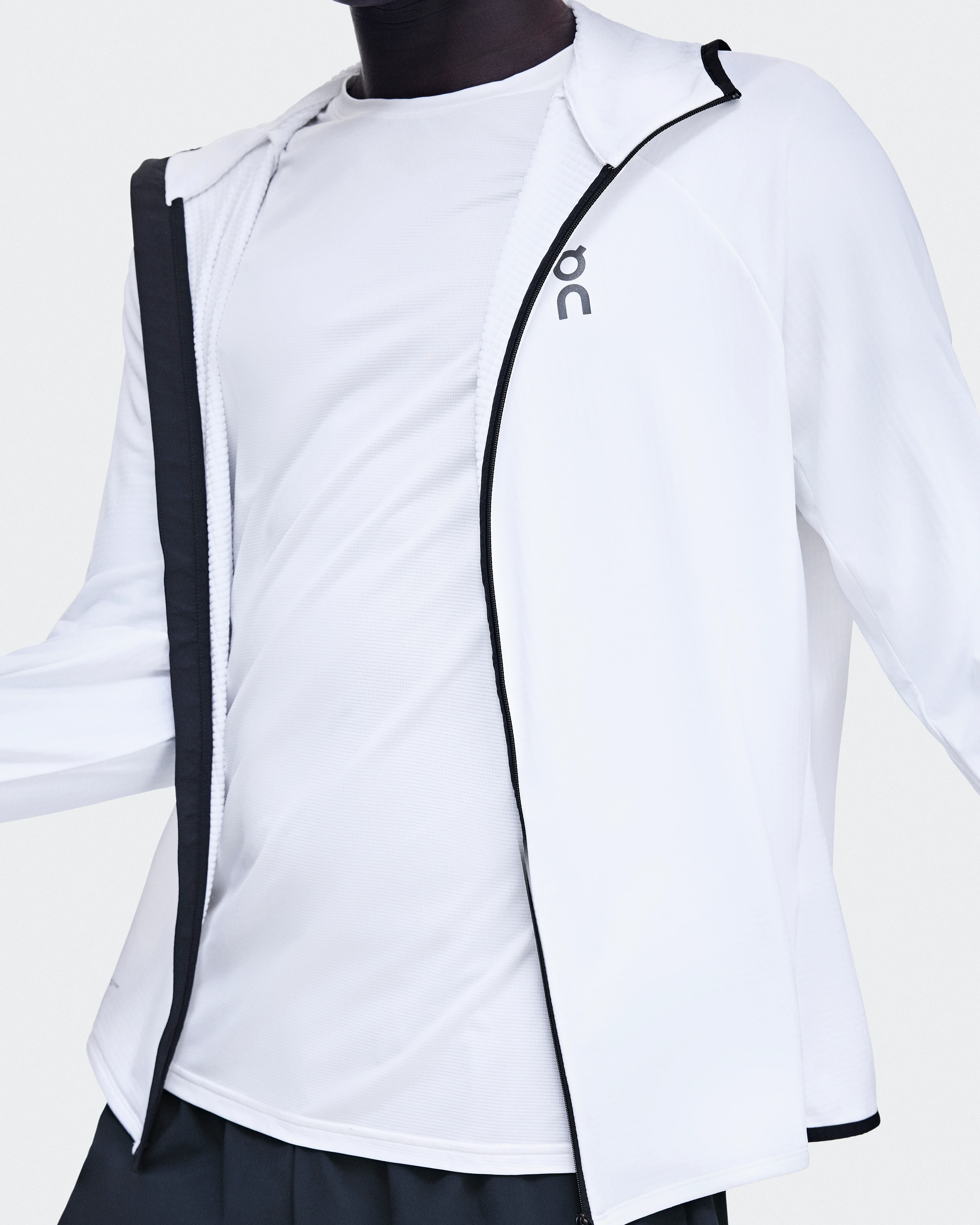 On Climate Zip Hoodie White Homme Sweats à capuche et sweats