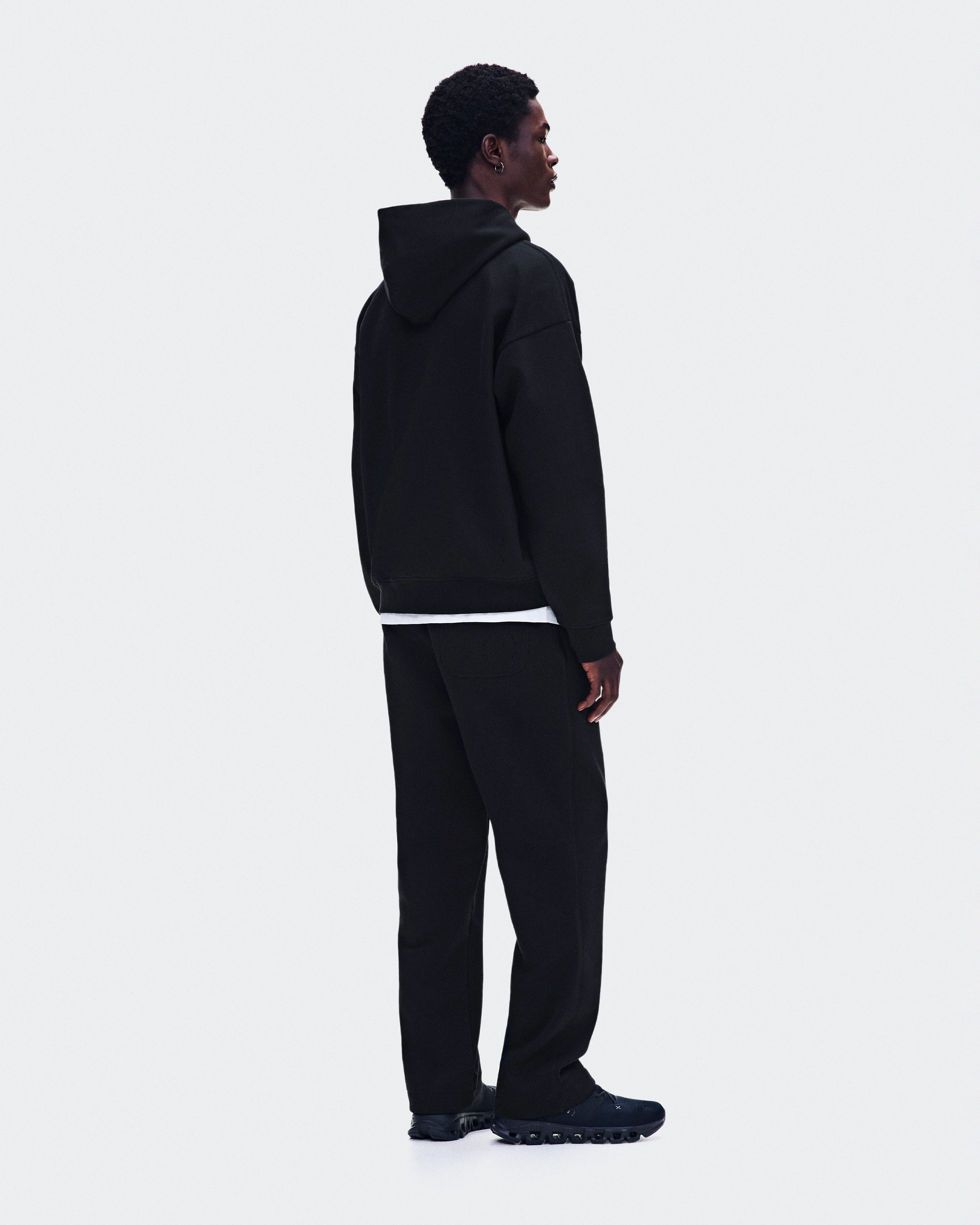 On Club Collective Full Zip Hoodie Black Homme Sweats à capuche et sweats