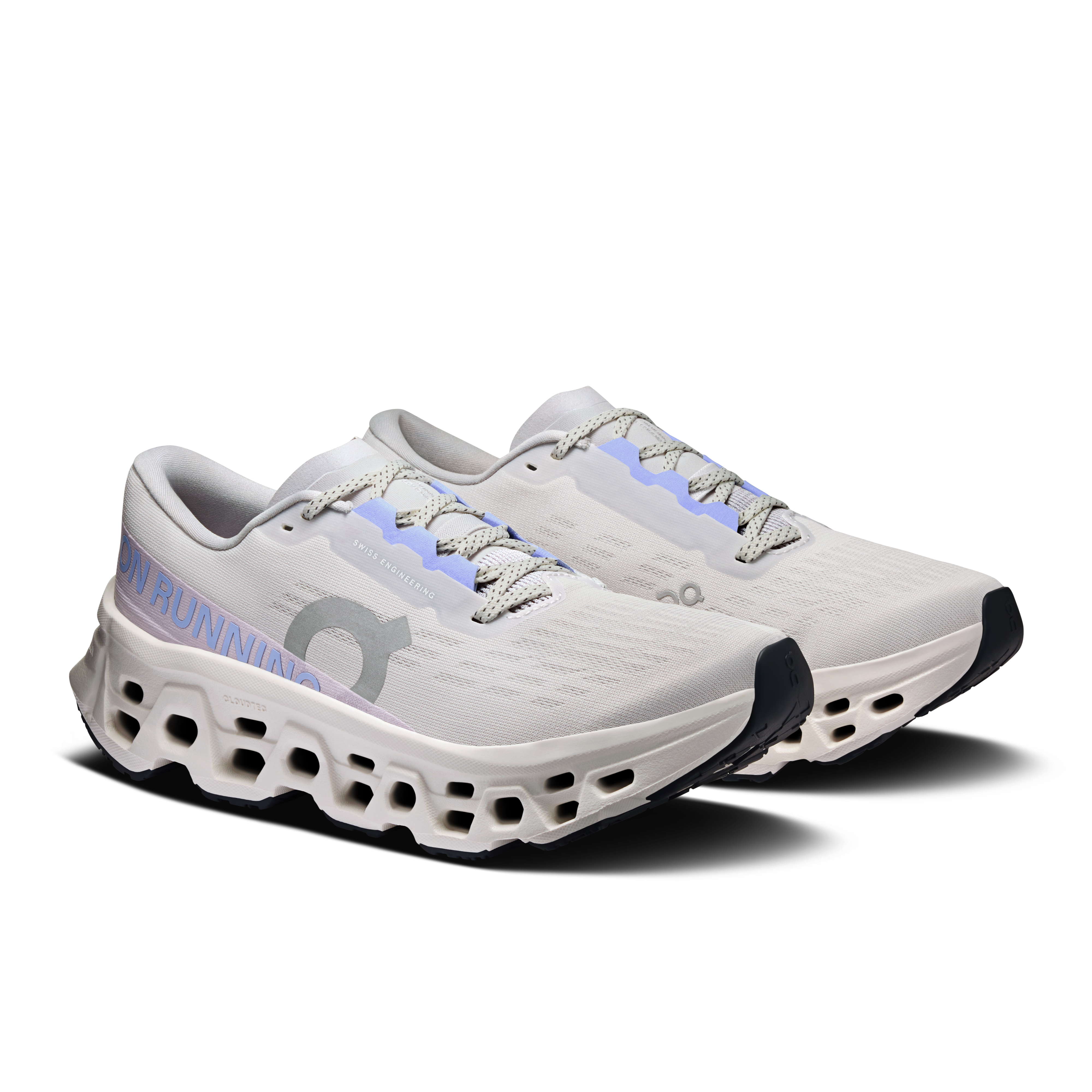 On Cloudmonster 3 Wide Frost & Ivory Femme Running sur route Chaussures