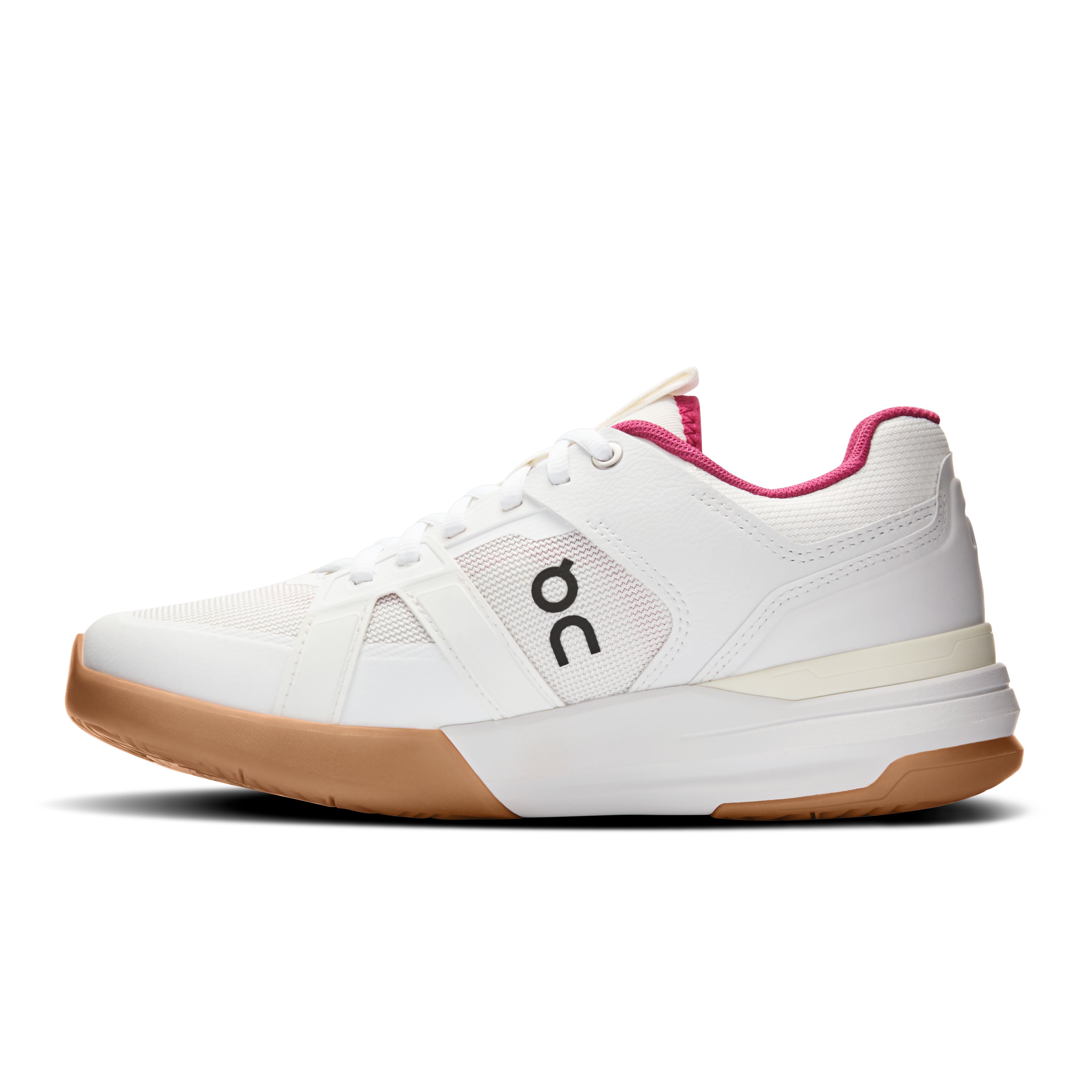 On THE ROGER Clubhouse Pro Ivory & Grenadine Femme Tennis Chaussures