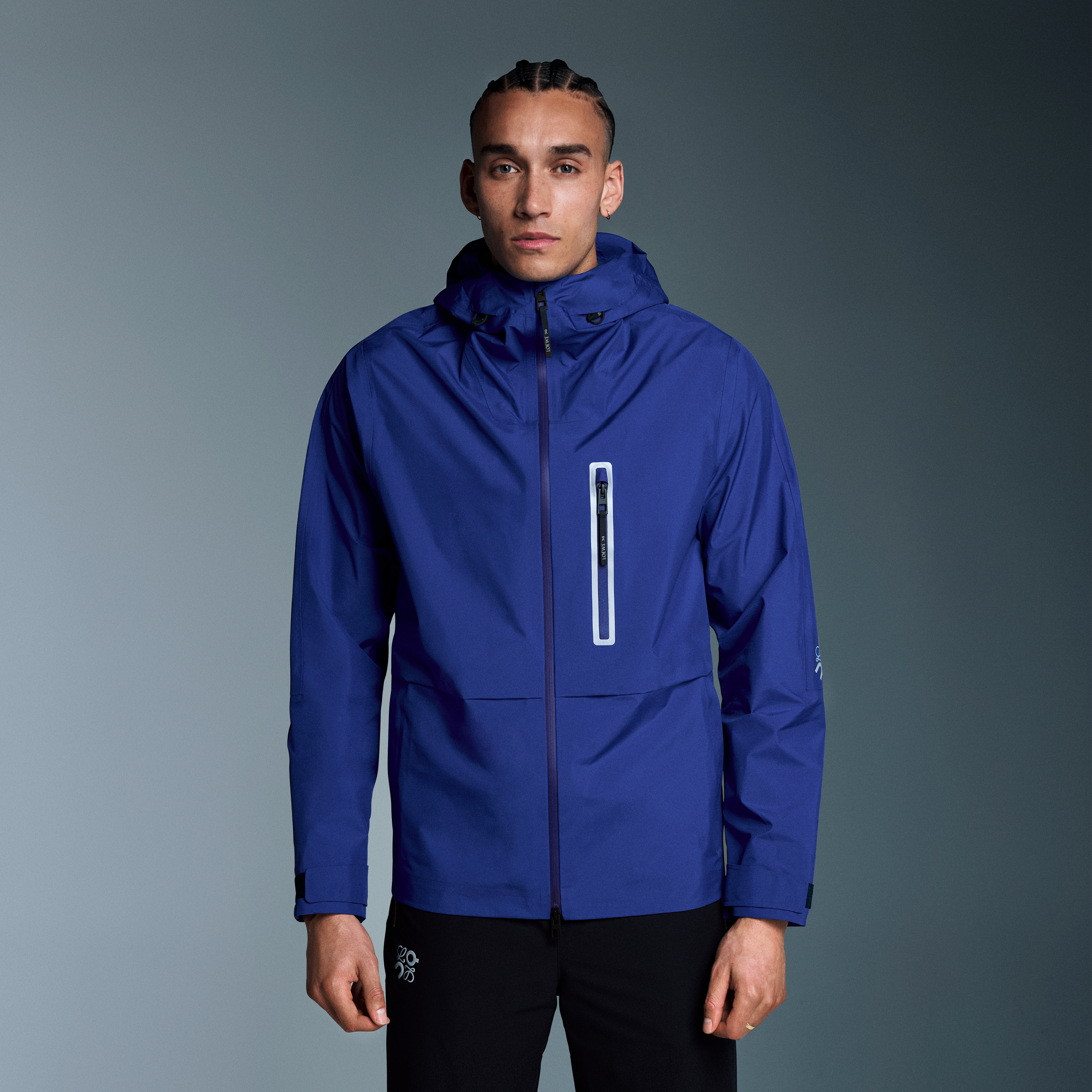 On Storm Jacket LOEWE Blue Homme – Imperméable, édition limitée, LOEWE × On Vestes