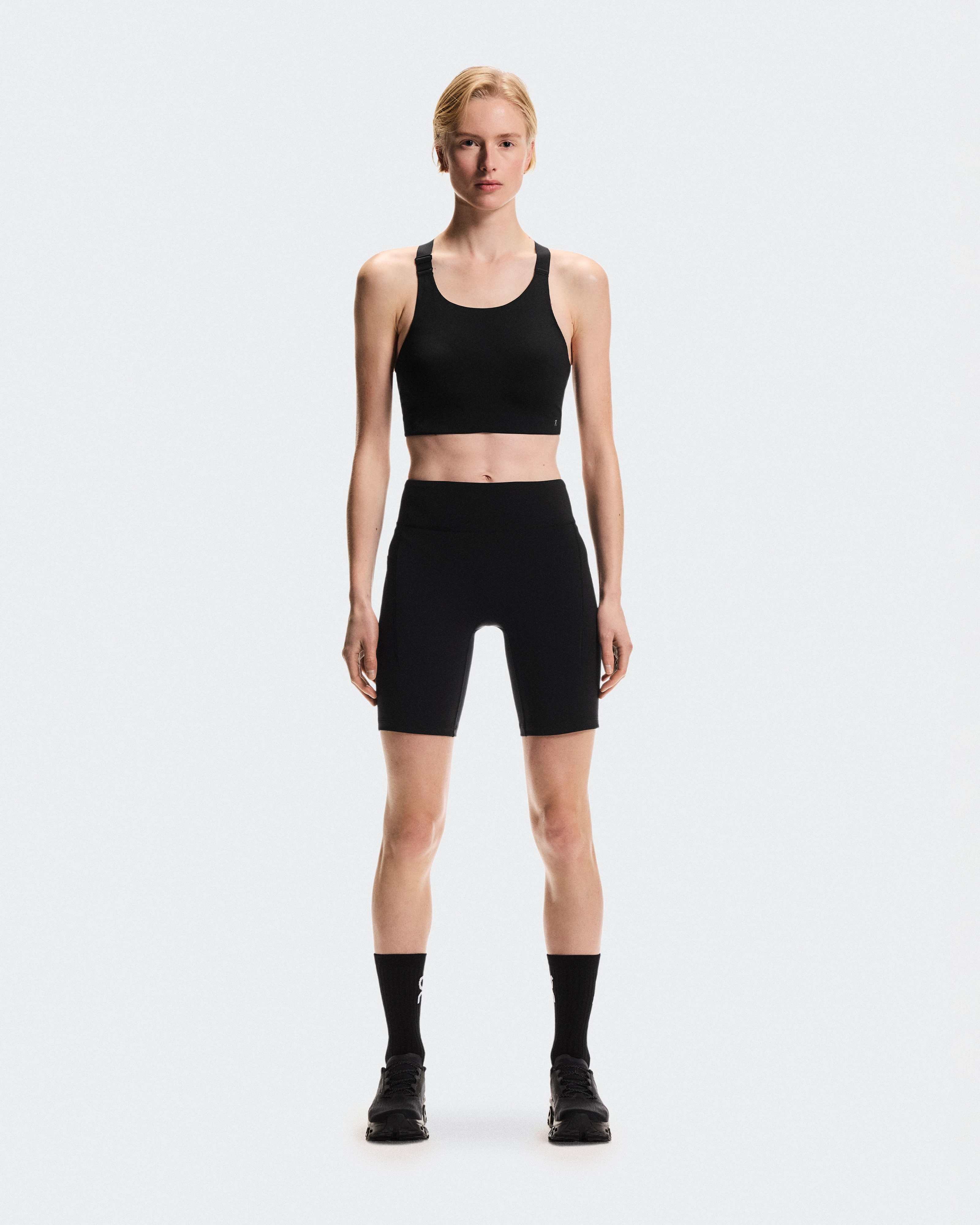 On 8" Performance Tights Black Femme Leggings