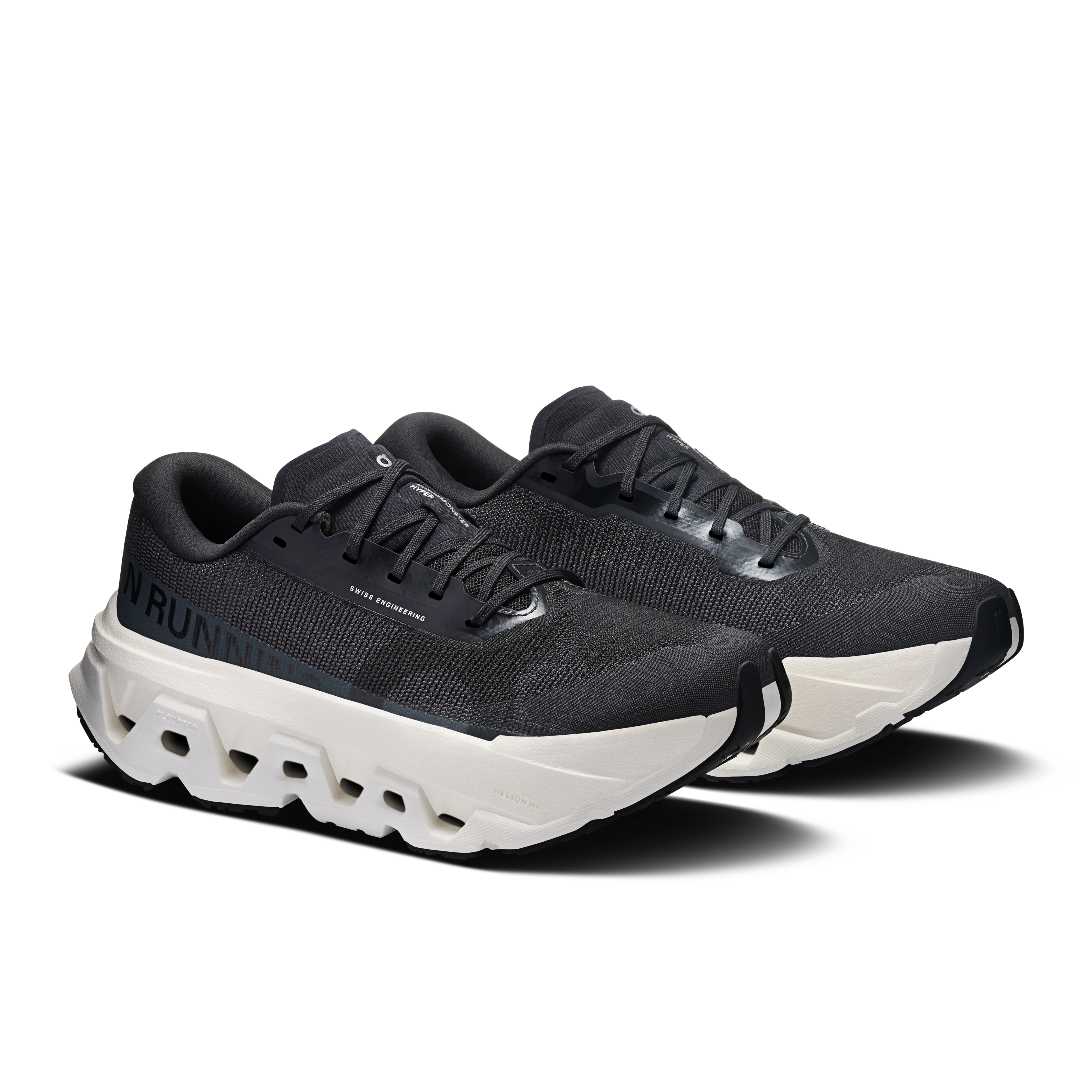On Cloudmonster 3 Hyper Black & Ivory Femme Running sur route Chaussures
