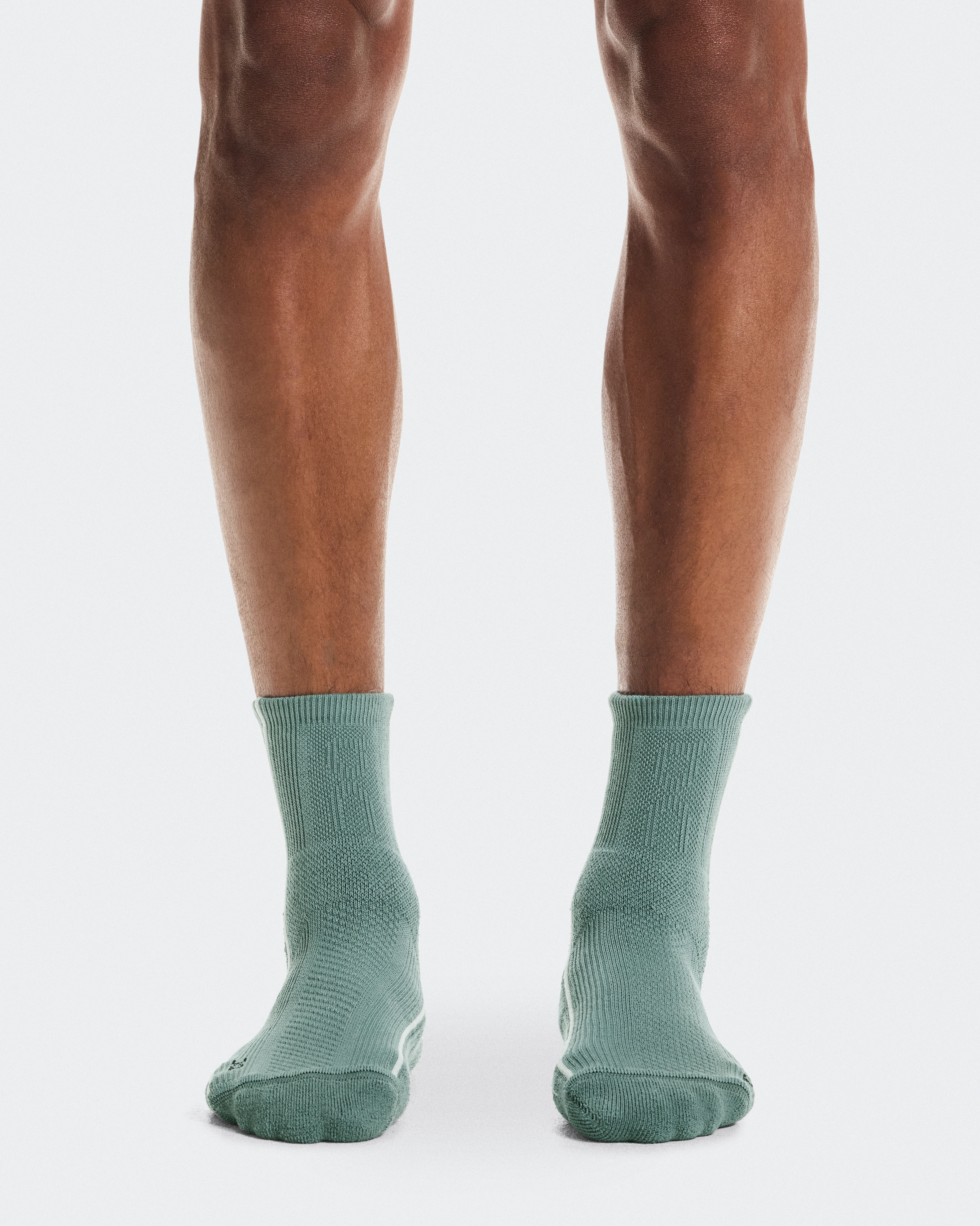 On Court Sock Mid Tide & Ivory Unisexe Chaussettes