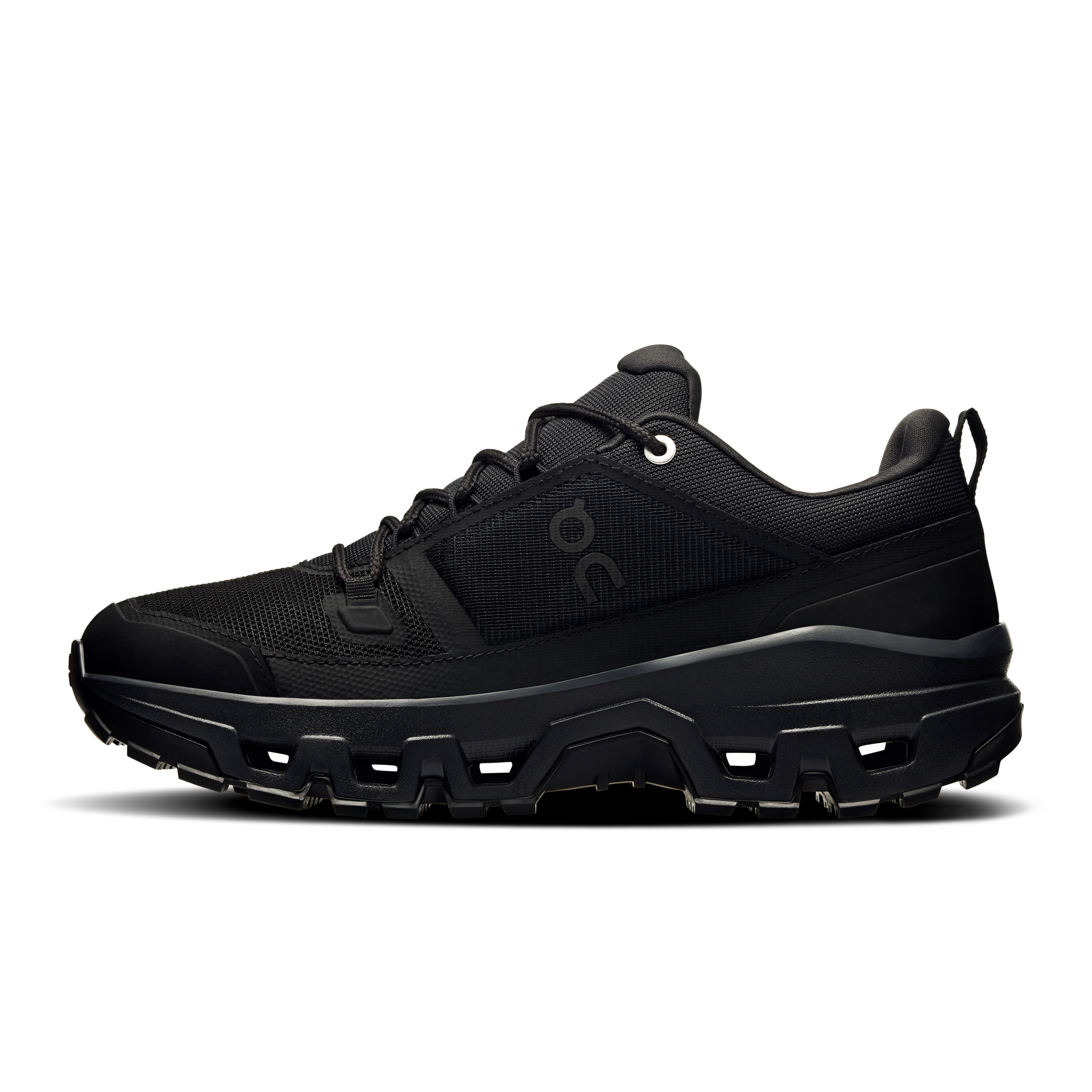 On Cloudrock Low Waterproof Black & Black Femme Randonnée Chaussures